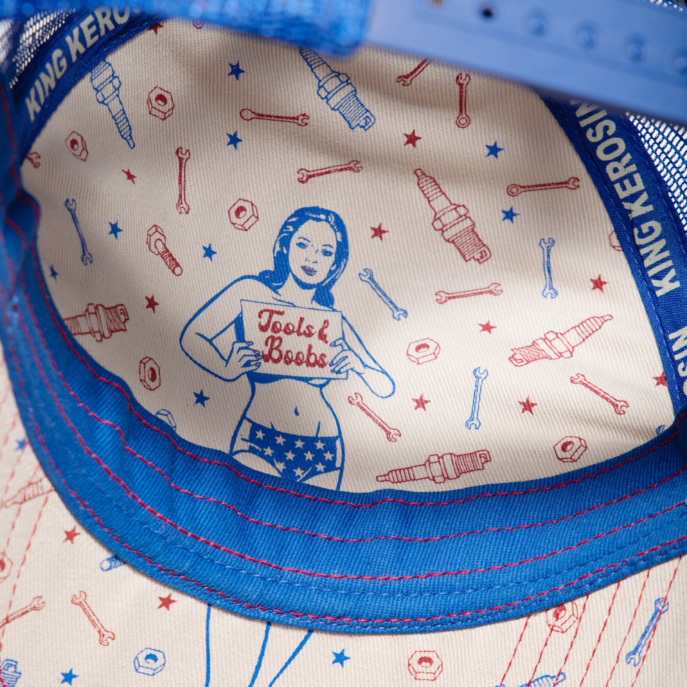 Trucker Cap 'Never Grow Up' in Beige Trucker Cap von King Kerosin