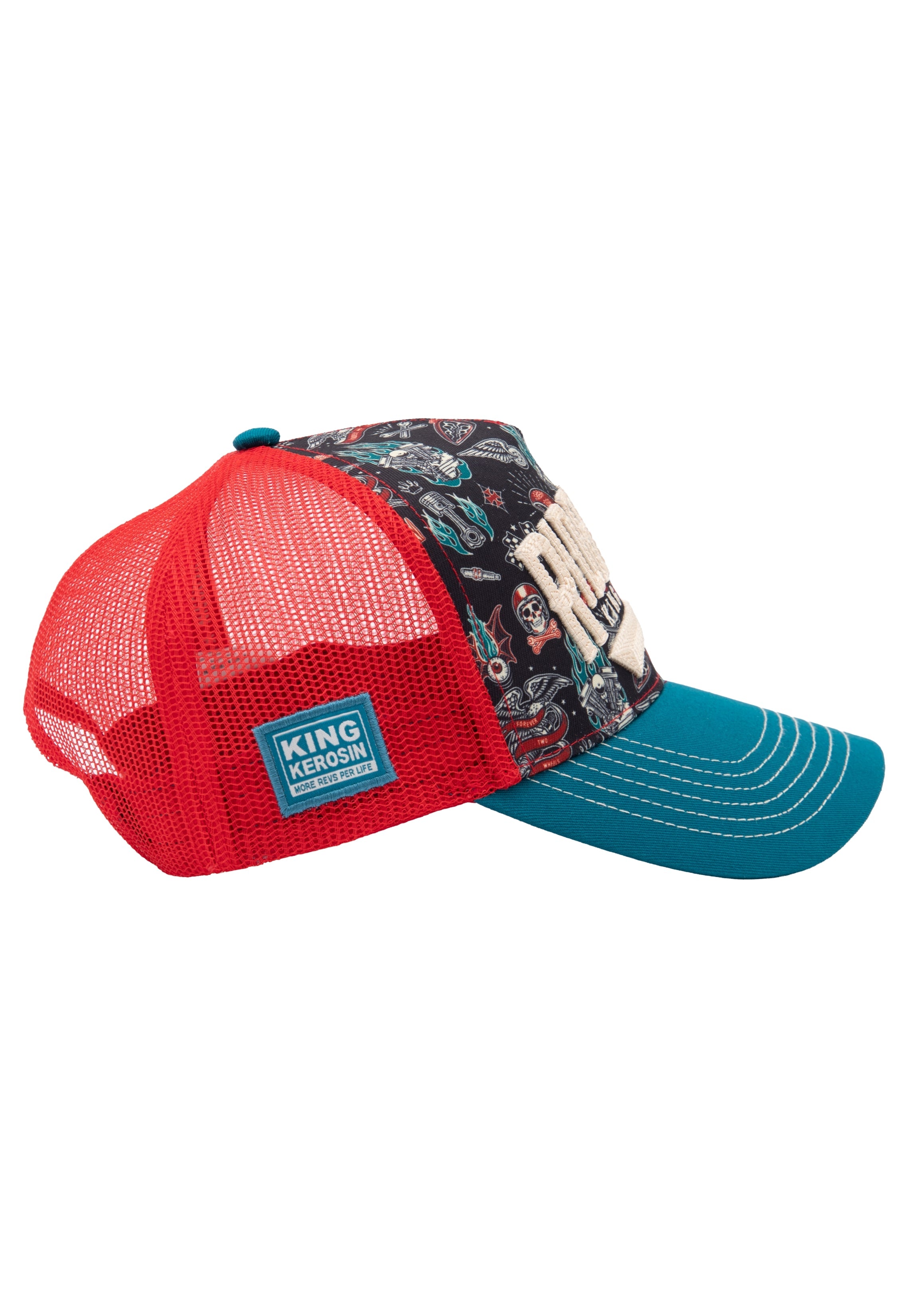 Trucker Cap 'Ride Hard' in Schwarz Trucker Cap von King Kerosin