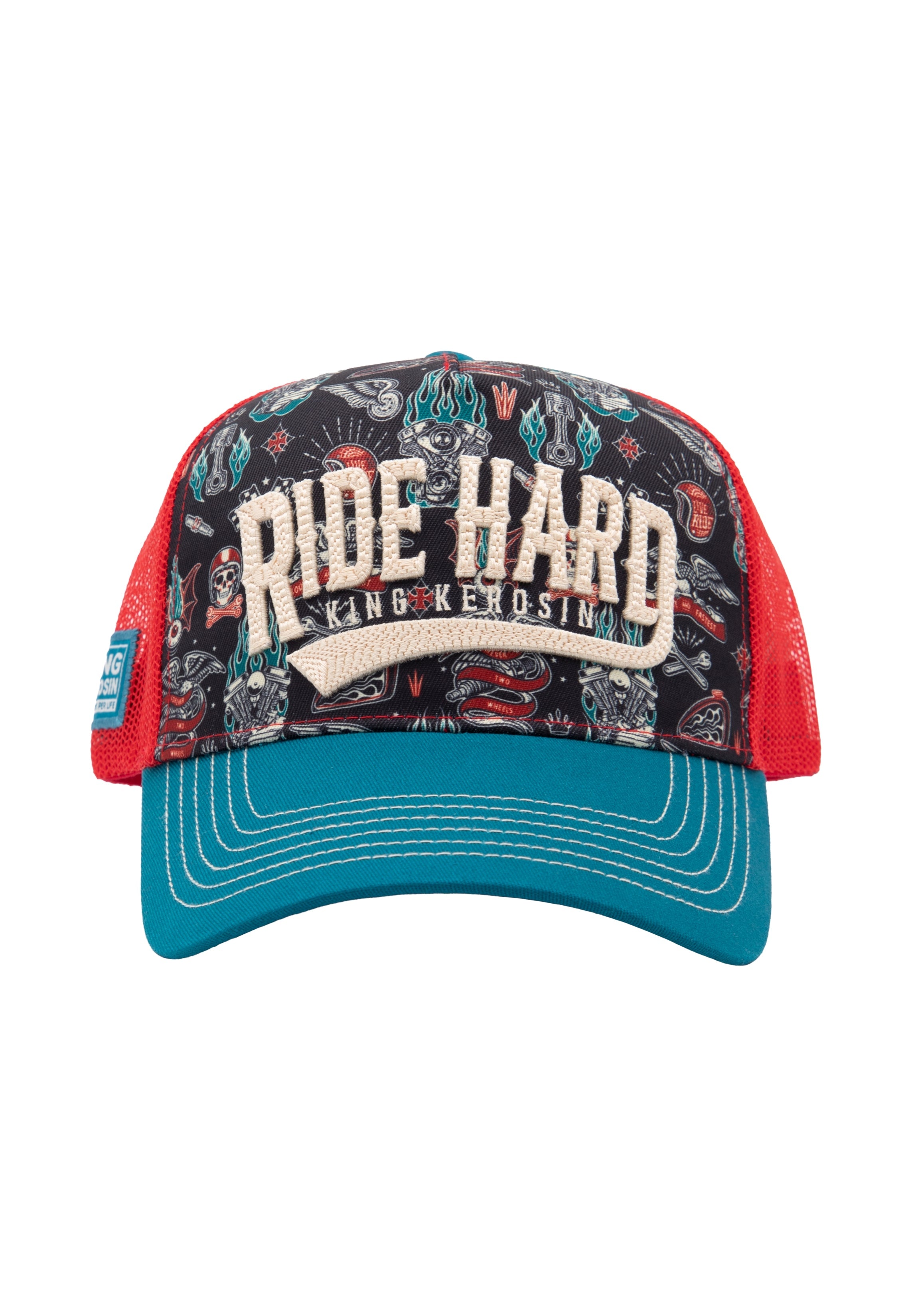 Trucker Cap 'Ride Hard' in Schwarz Trucker Cap von King Kerosin