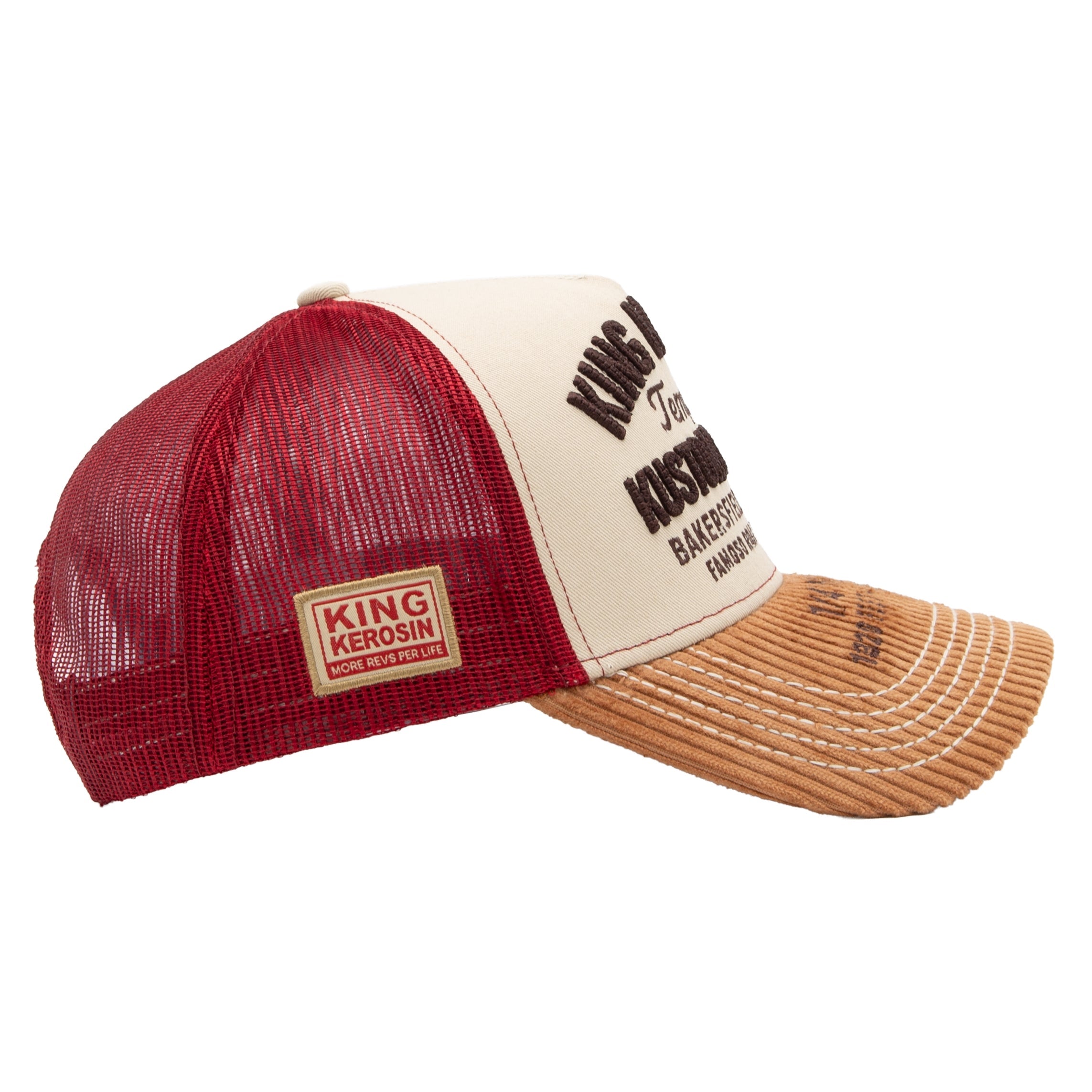 Trucker Cap 'Temple of Kustom Kulture' in Beige Trucker Cap von King Kerosin