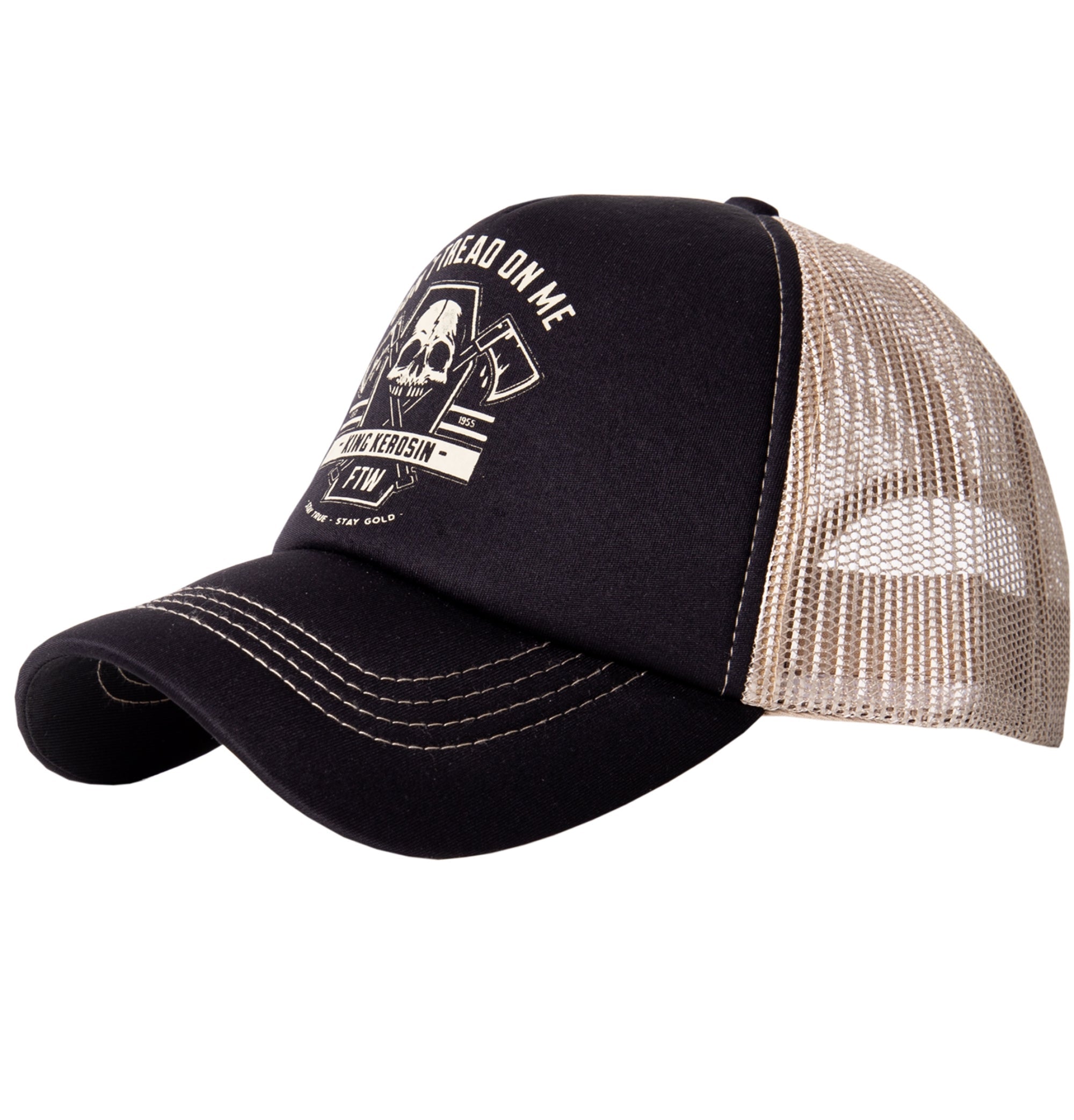 Trucker Cap»Don´t tread on me«mit Printmotiv «Don´t tread on me» Trucker Cap von King Kerosin