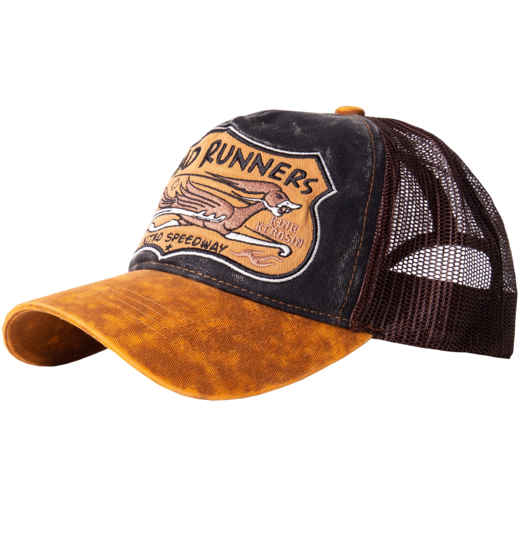 Trucker Cap»Road Runners«mit witziger Stickerei «Road Runners» Trucker Cap von King Kerosin