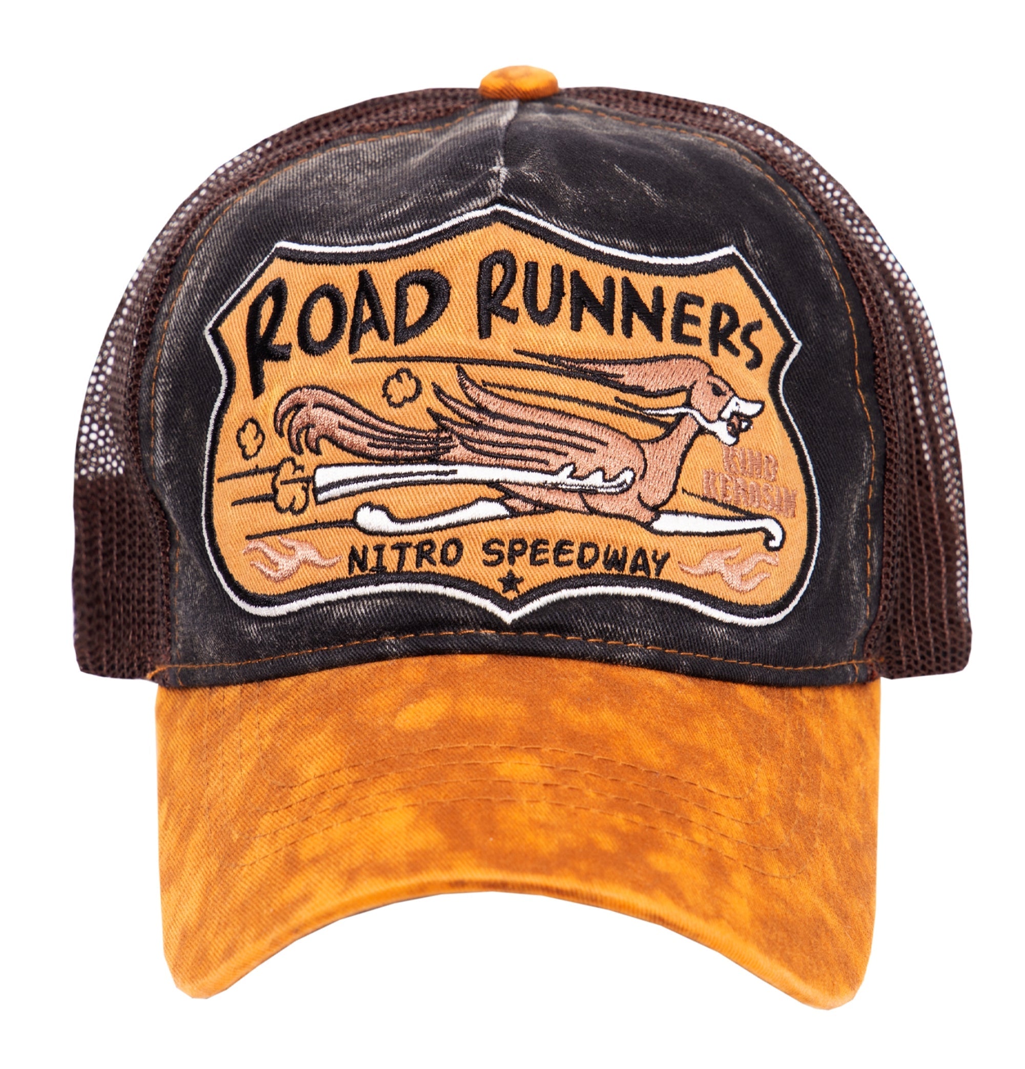 Trucker Cap»Road Runners«mit witziger Stickerei «Road Runners» Trucker Cap von King Kerosin