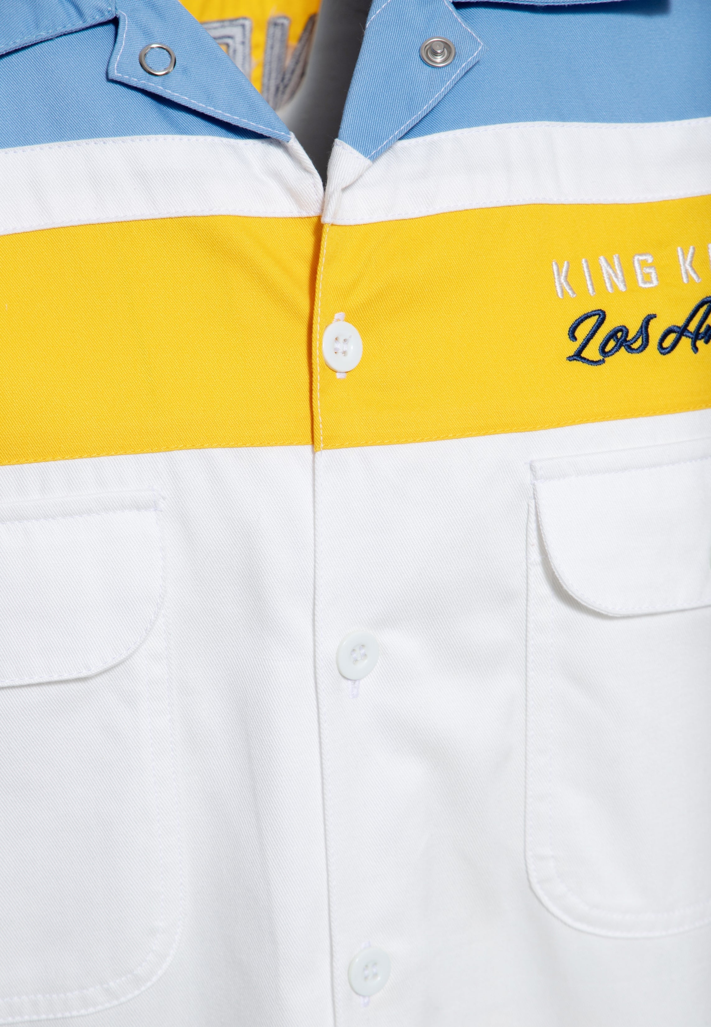 Workwear Hemd 'Redondo Beach Speed Kings' in Hellblau Hemden - Kurzarm von King Kerosin