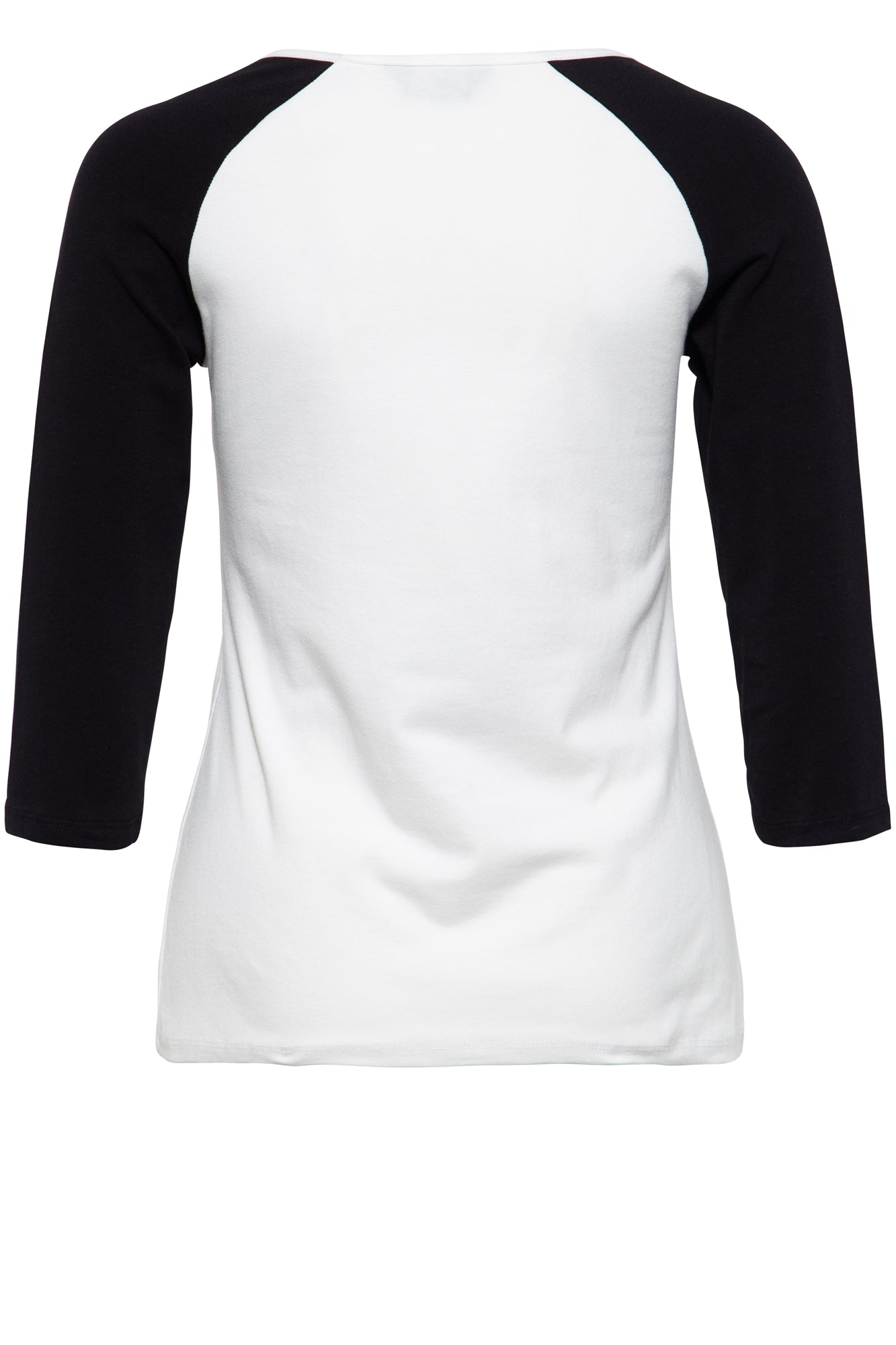 Queen Kerosin - 3/4-Sleeve Shirt mit Frontprint und farblich kontrastierenden Raglanärmeln «Street Prayer»