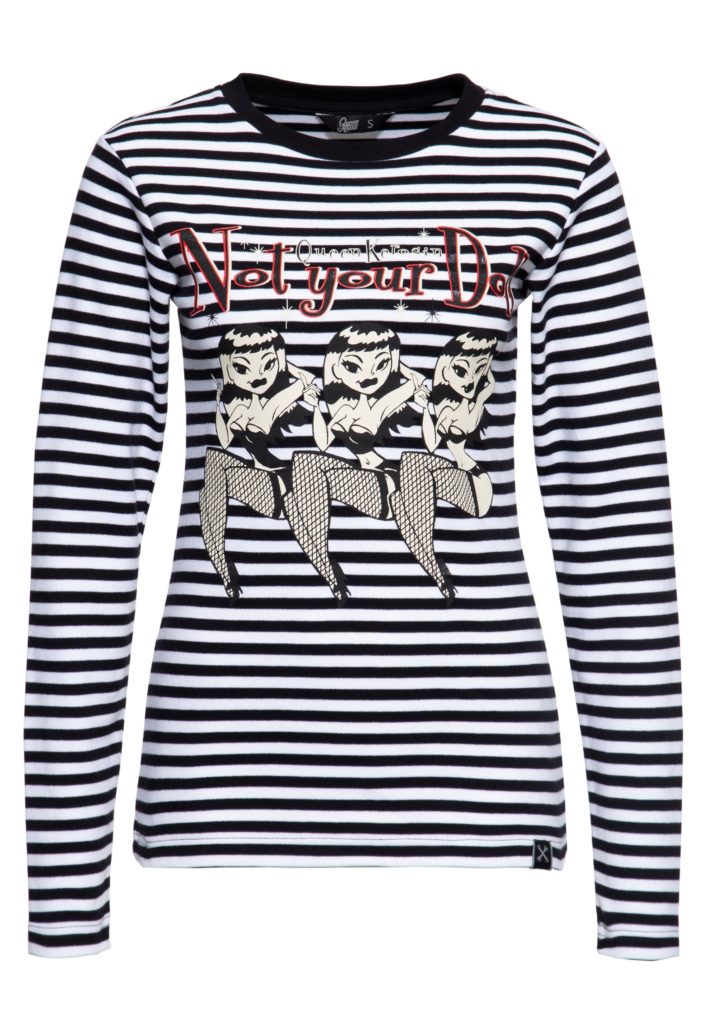 Basic Langarmshirt «Not your Doll» Langarmshirts von Queen Kerosin