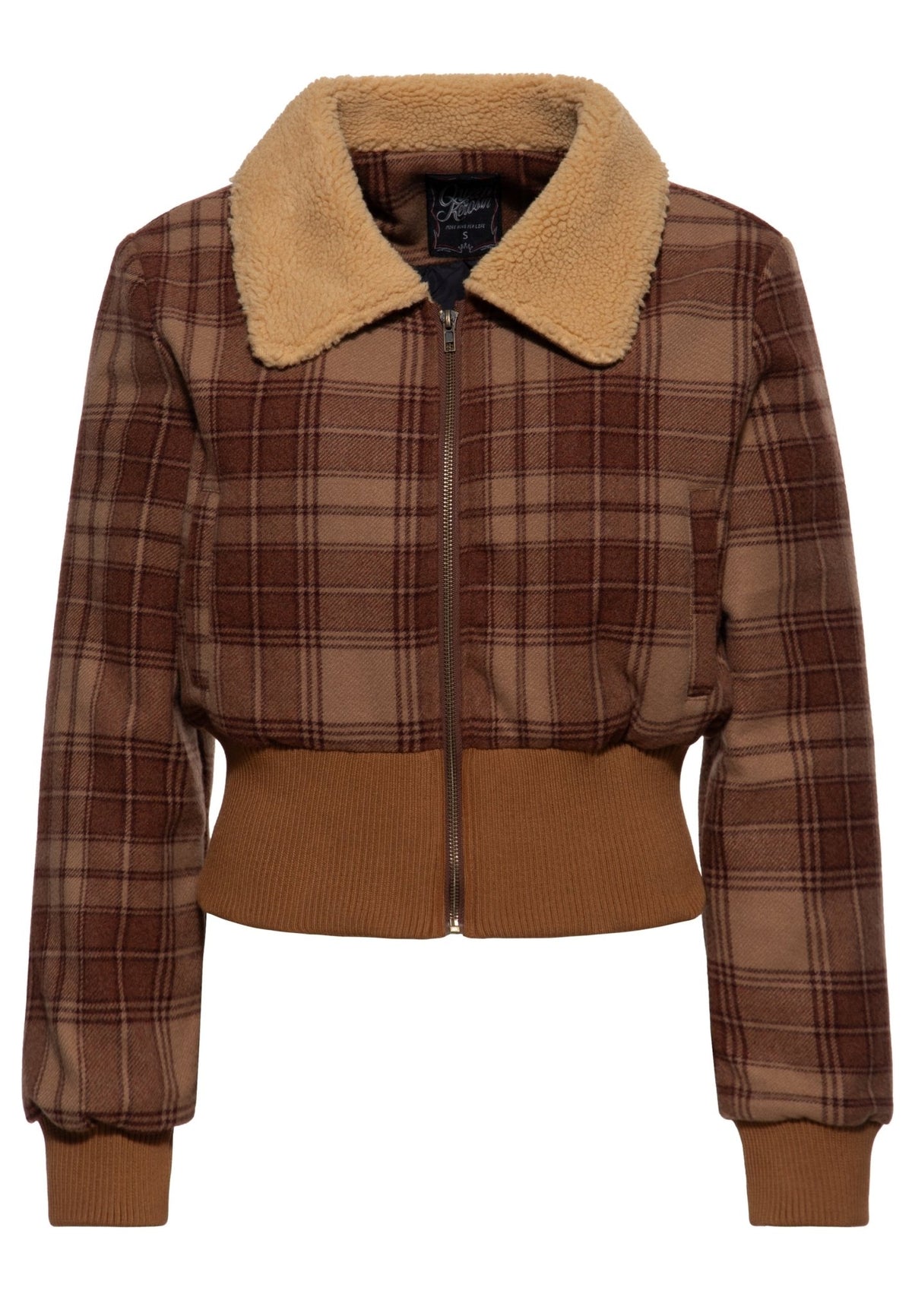 Blousonjacke in Braun – Winterjacken von Queen Kerosin - Ansicht 9