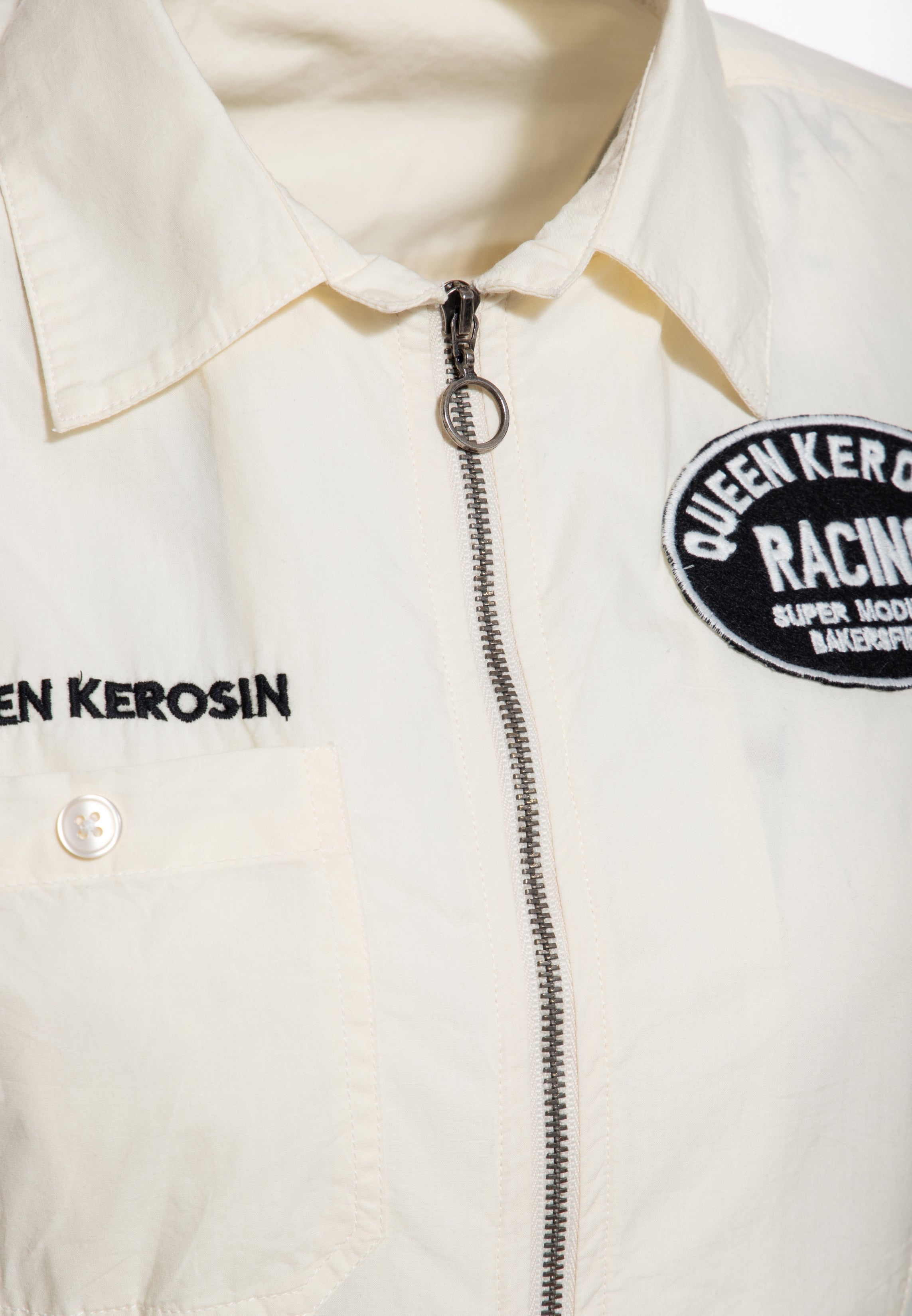 Bluse 'Super Modified' in Offwhite Hemdblusen von Queen Kerosin