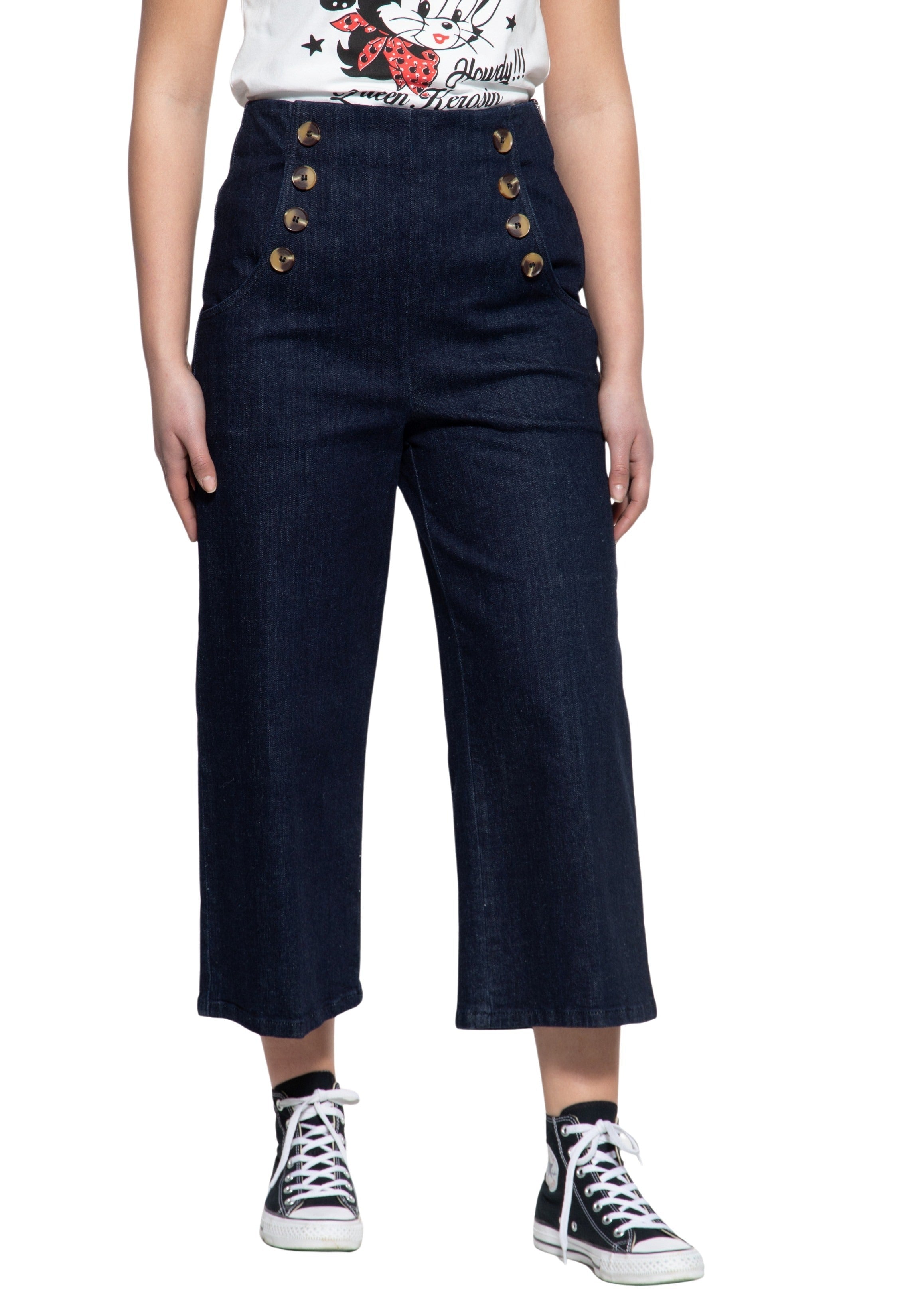 Capri Jeans Capris von Queen Kerosin