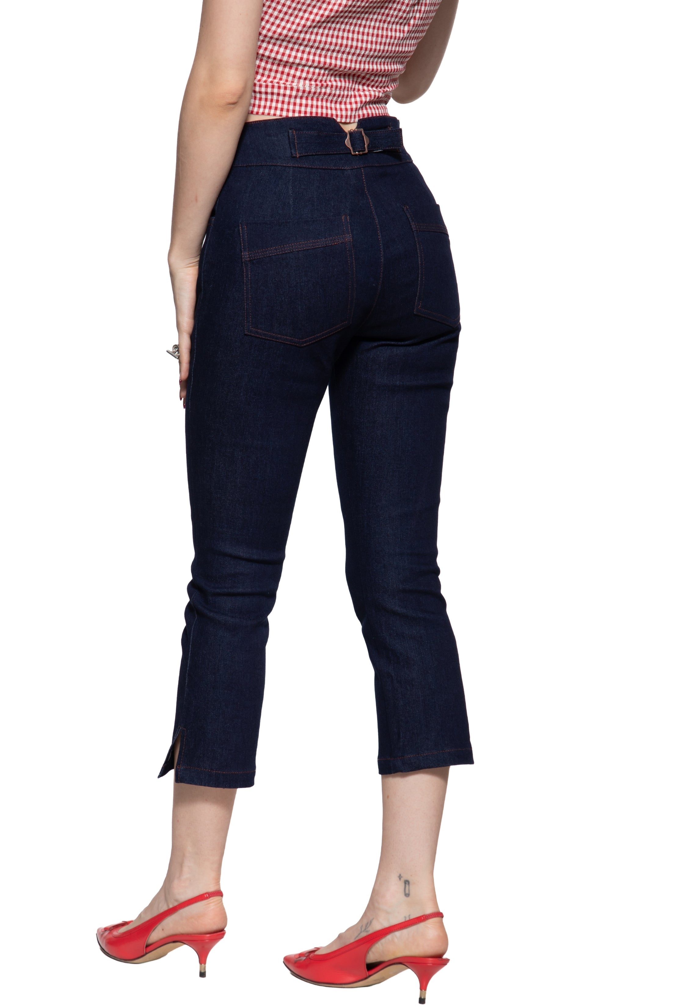 Capri Jeans 'Joan' in Denim Capris von Queen Kerosin