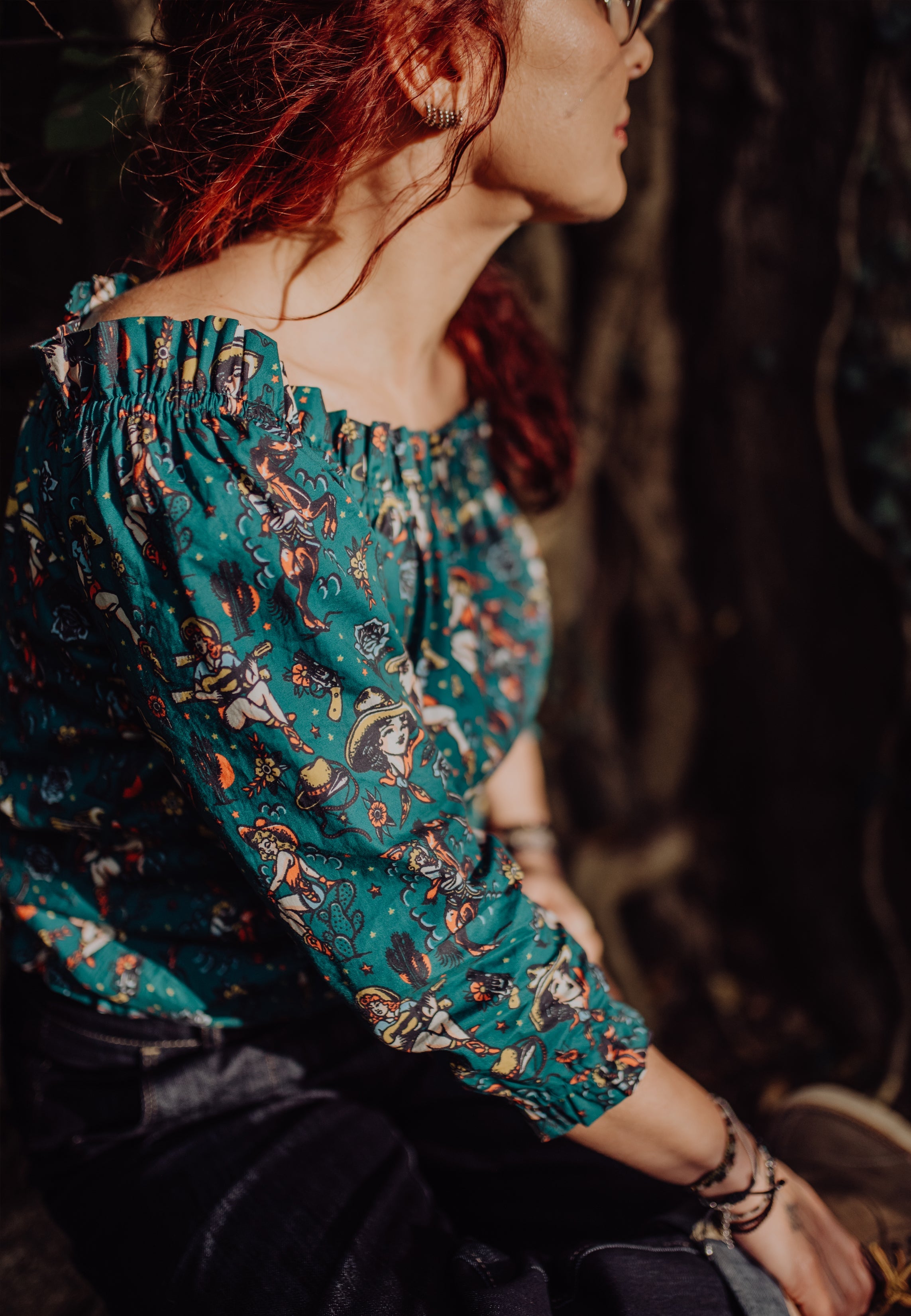 Queen Kerosin - Carmen Top «Cowgirl»