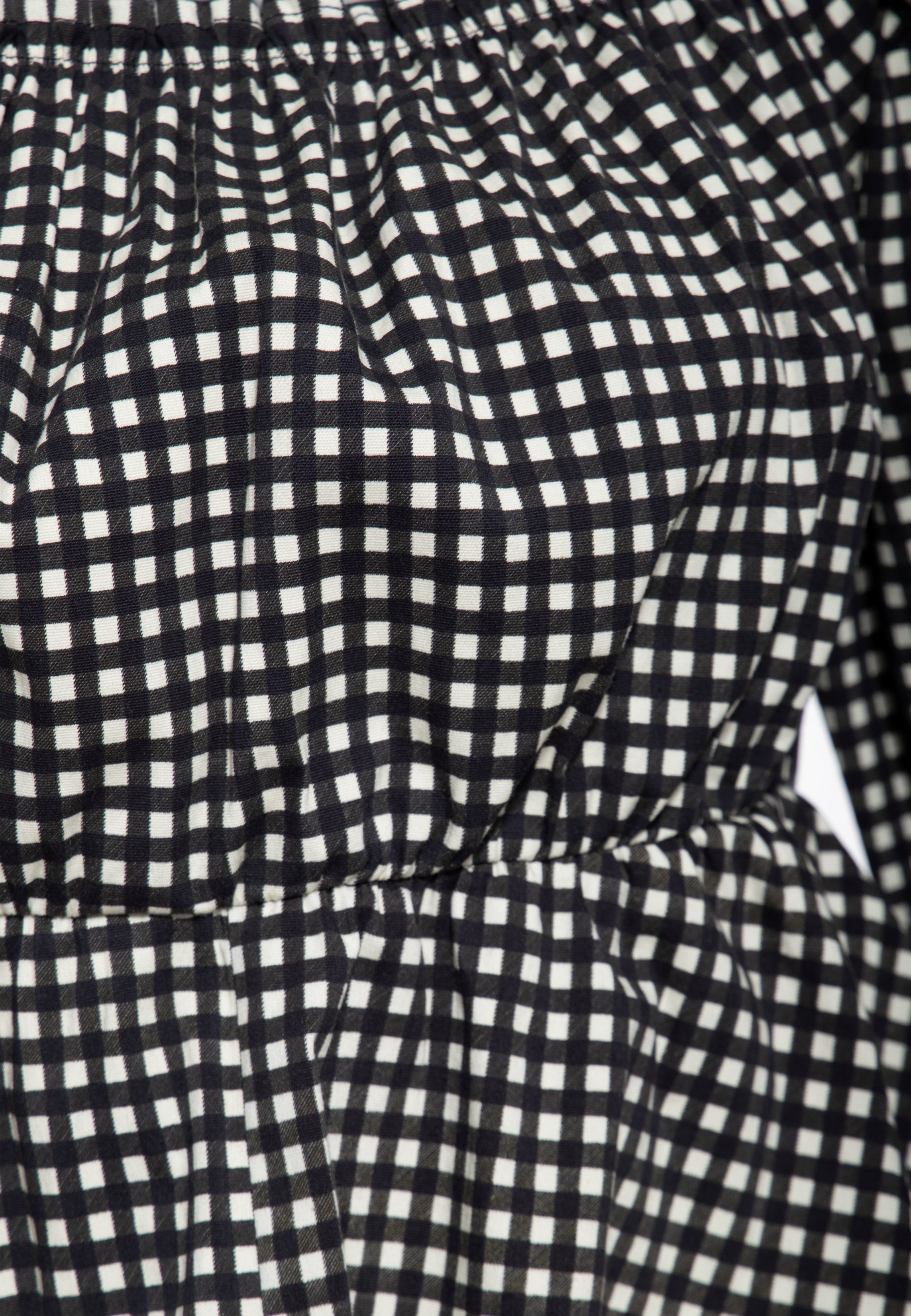 Carmen - Top in Kariert Schwarz Blusen von Queen Kerosin