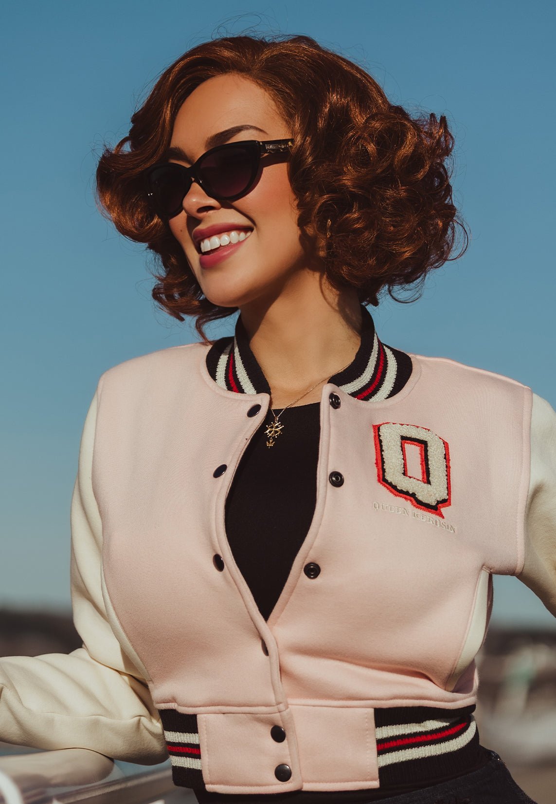 Queen Kerosin - College Jacke «Purr Purr»