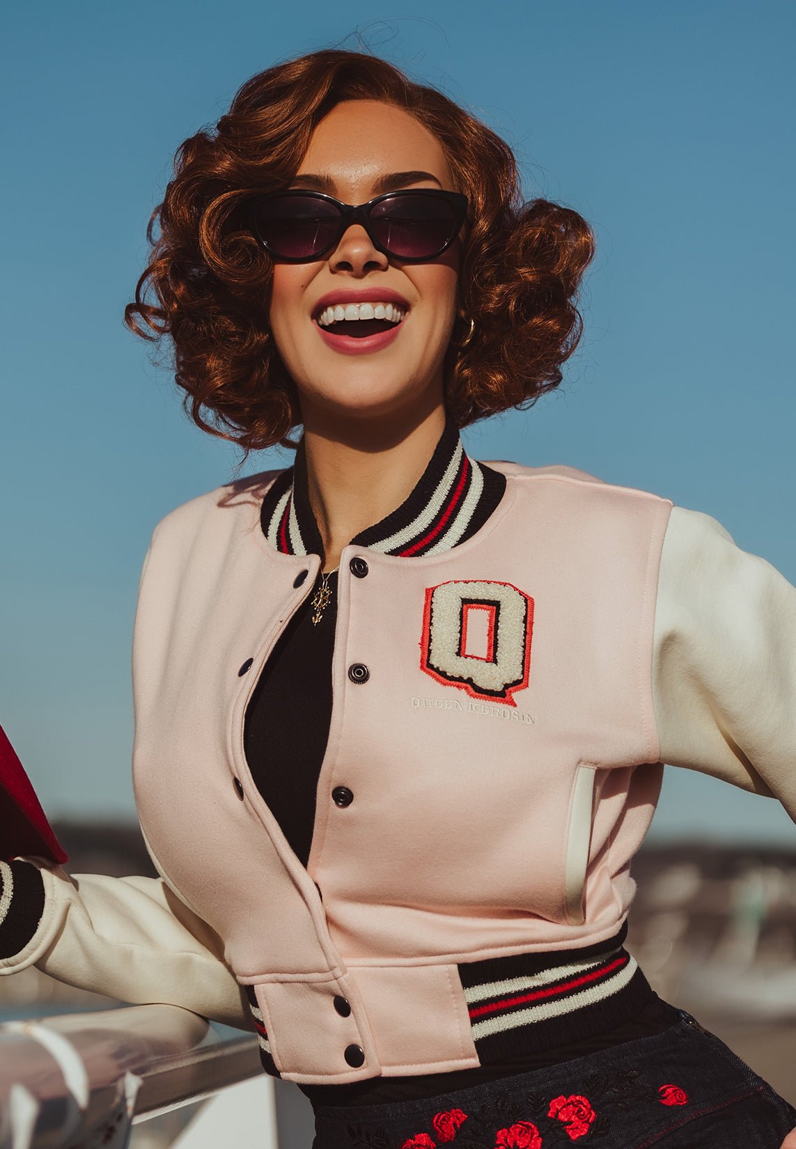 Queen Kerosin - College Jacke «Purr Purr»