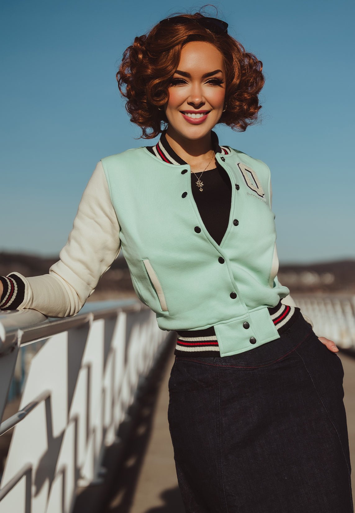 Queen Kerosin - College Jacke «Vintage Love»