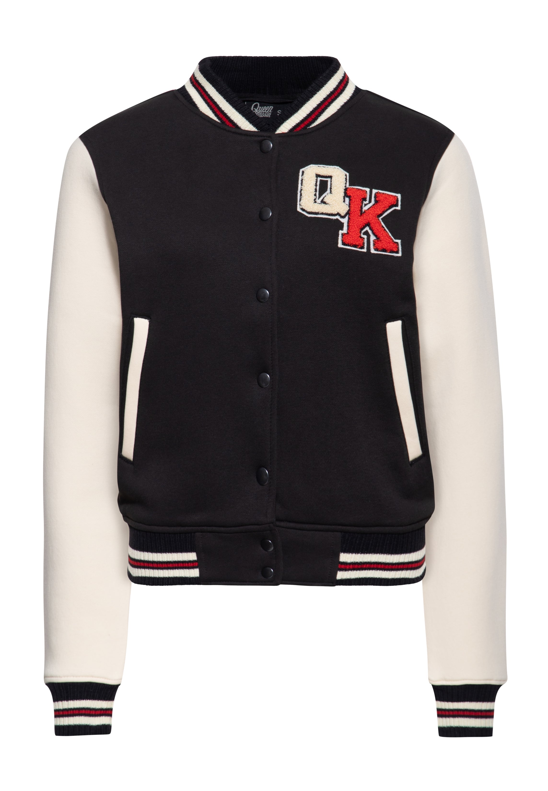 Collegejacke 'Build it up' in Schwarz College & Baseball Jacken von Queen Kerosin