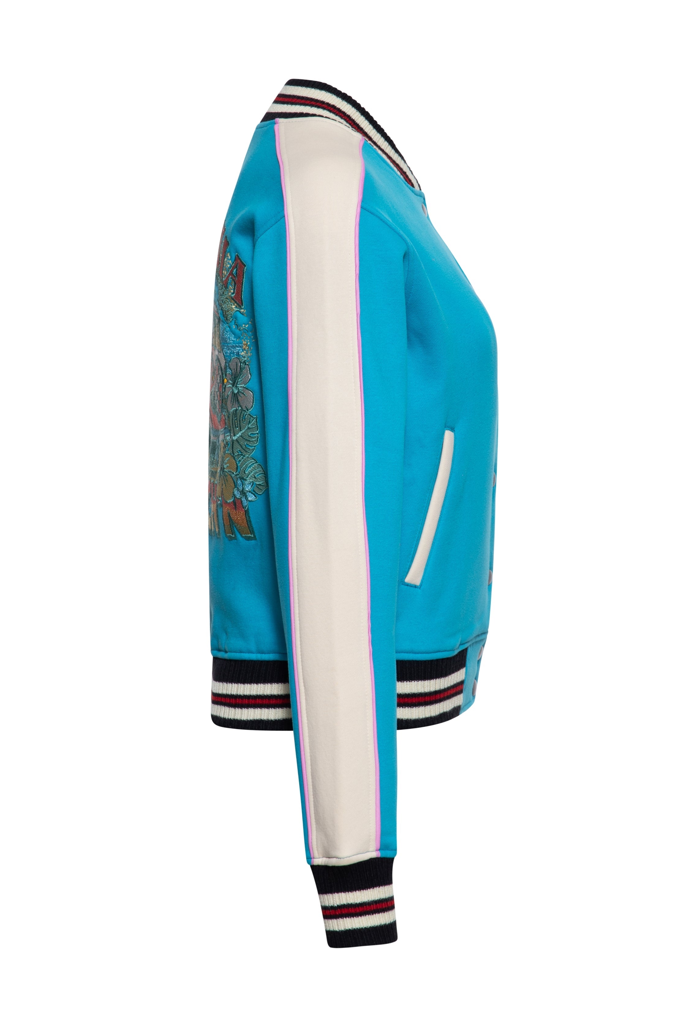 Collegejacke 'California Beachin'' in Blau College & Baseball Jacken von Queen Kerosin