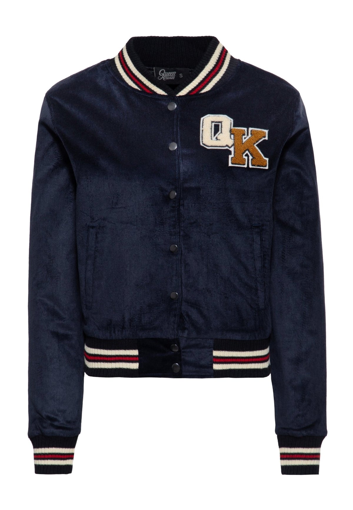Collegejacke 'Cheerleading Team' in Dunkelblau – College & Baseball Jacken von Queen Kerosin - Ansicht 1