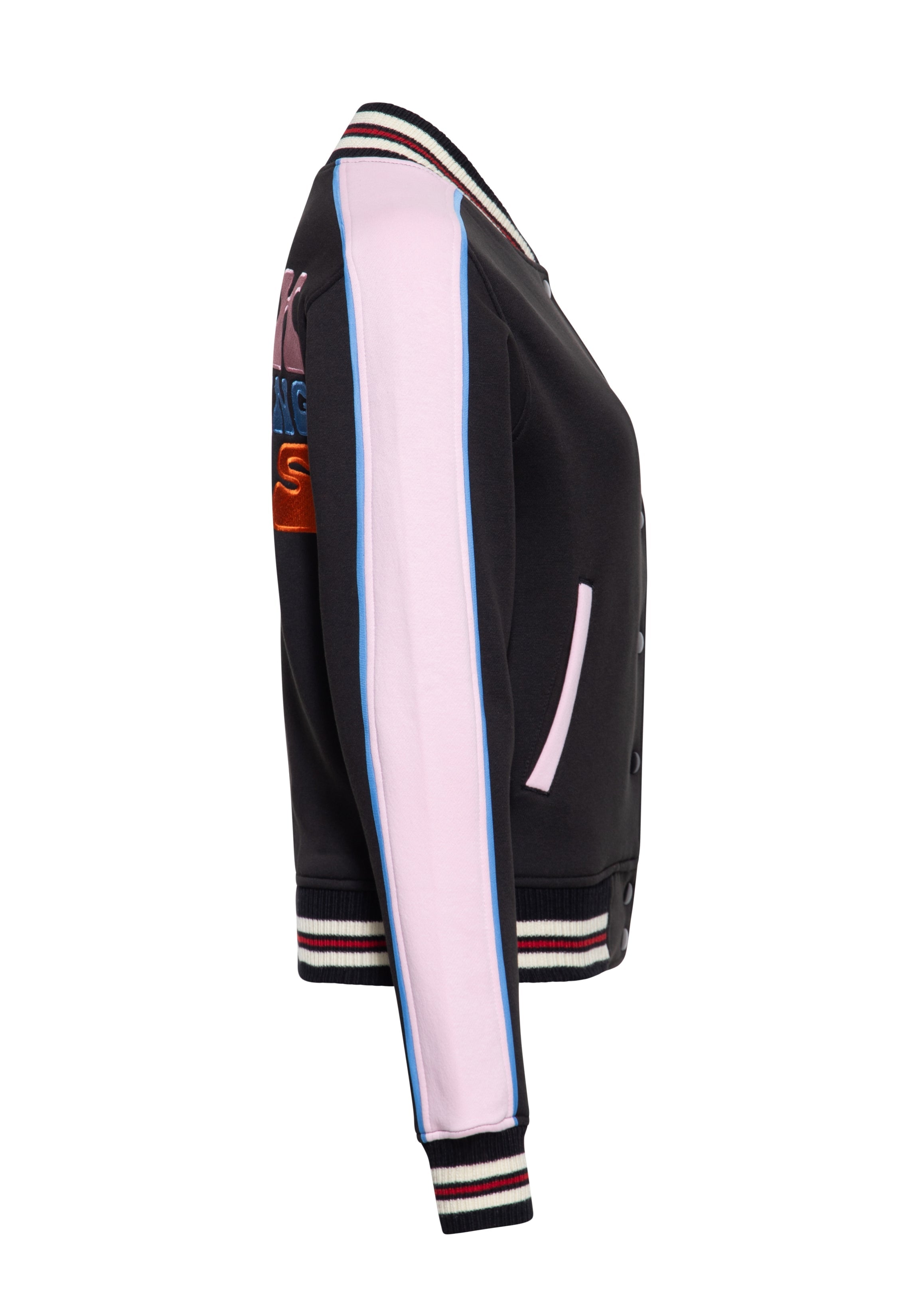 Collegejacke 'Fuck The Fucking Rules' in Schwarz College & Baseball Jacken von Queen Kerosin