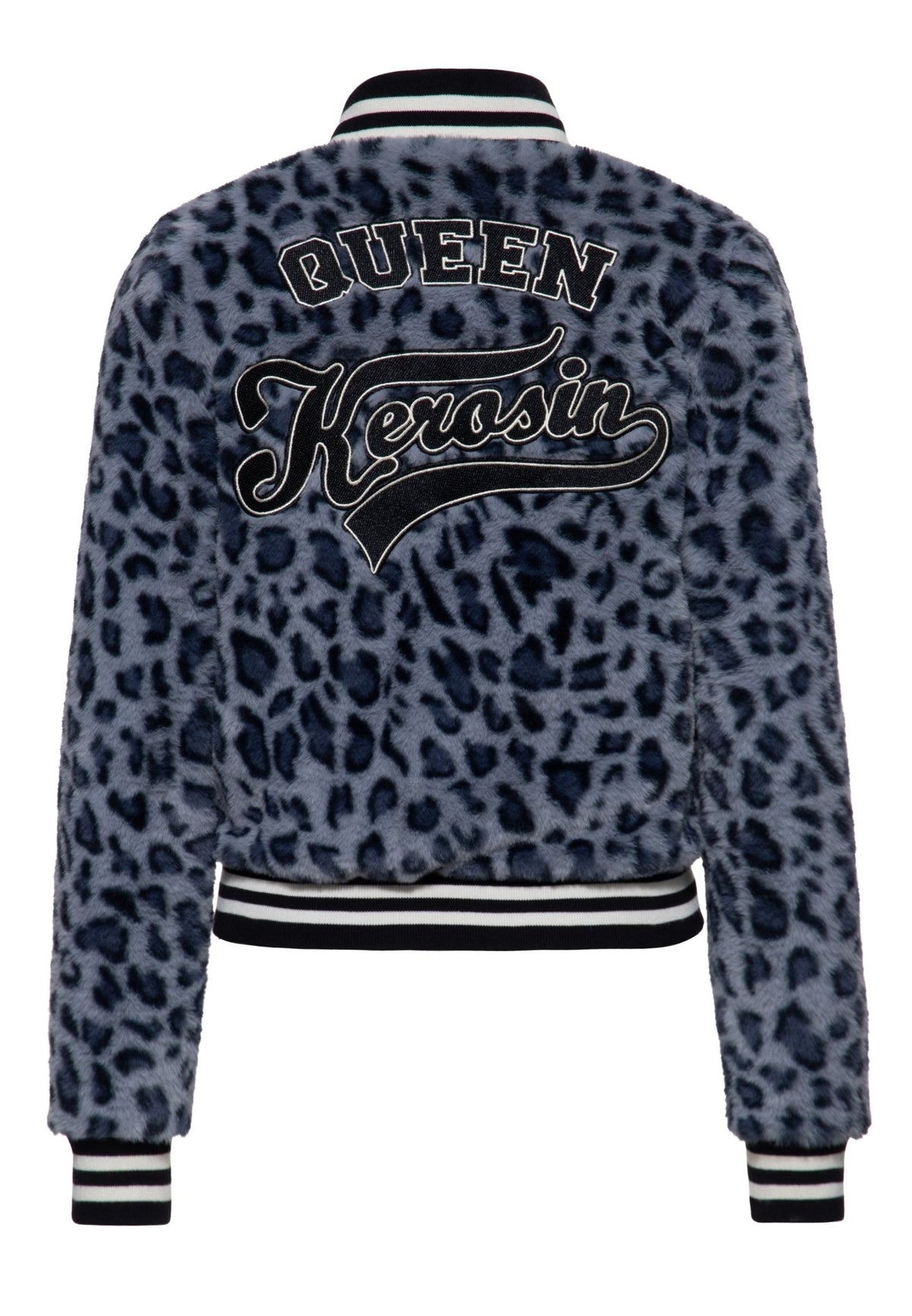 Collegejacke in Graublau – College & Baseball Jacken von Queen Kerosin - Ansicht 2