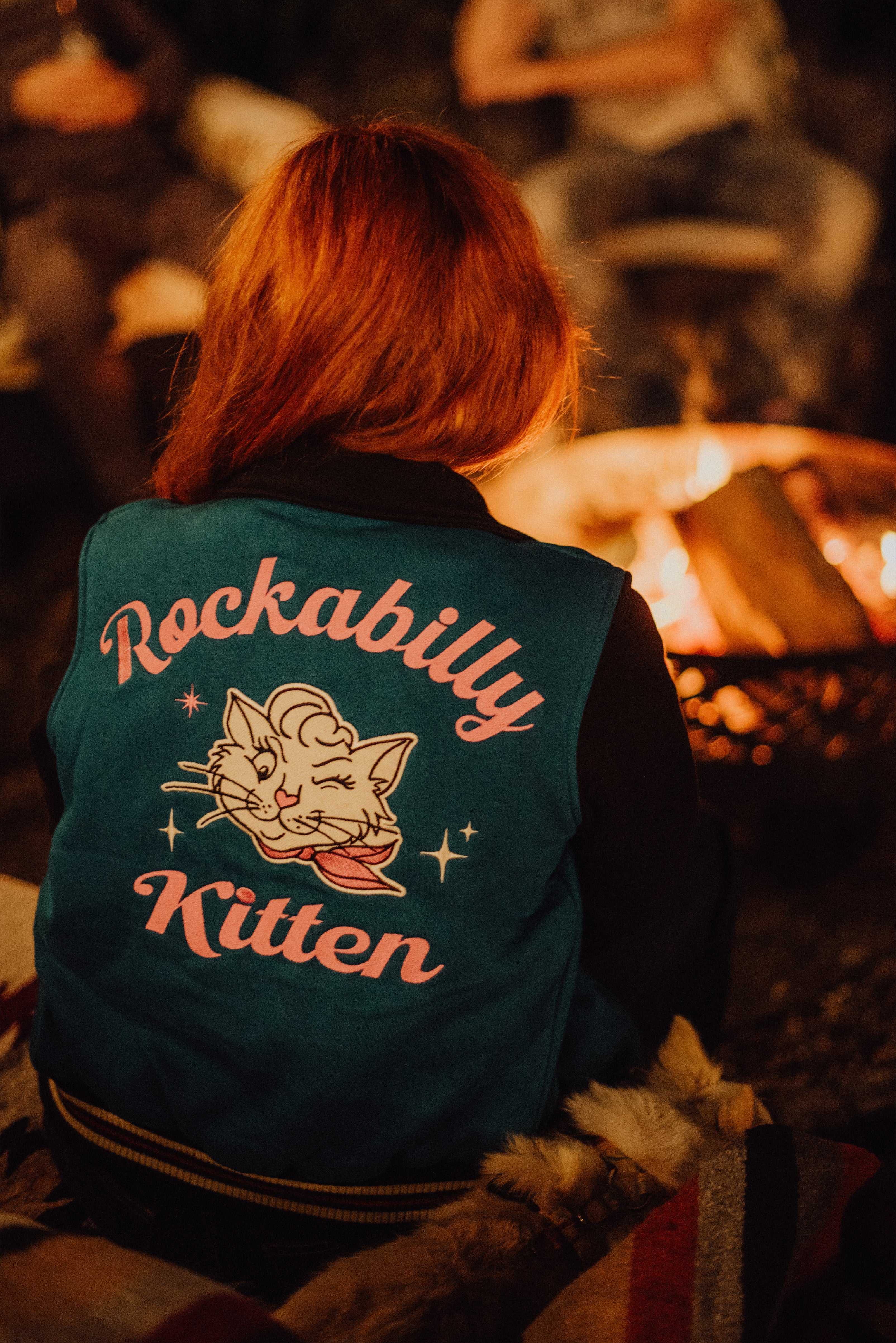 Queen Kerosin - Collegejacke «Rockabilly Kitten»