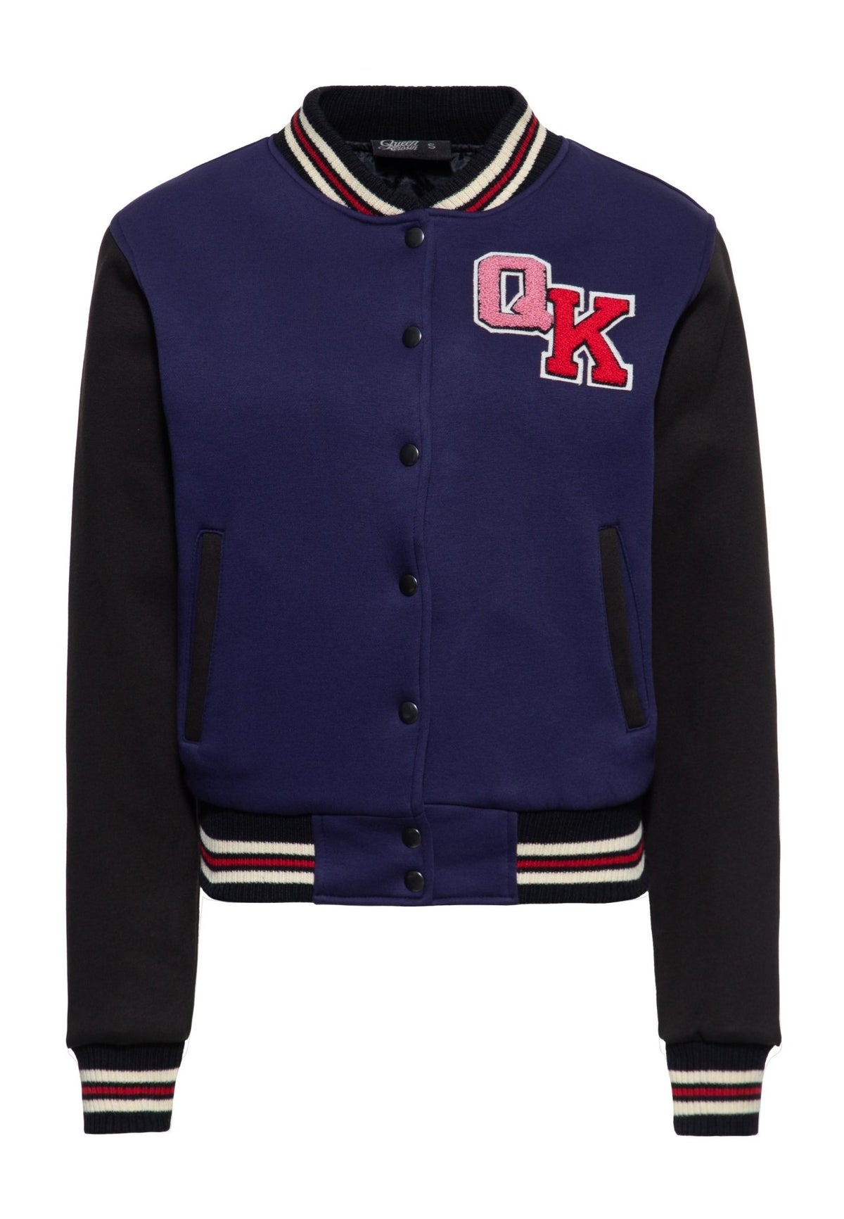 Collegejacke 'Vintage Chic' in Dunkelblau – College & Baseball Jacken von Queen Kerosin - Ansicht 1