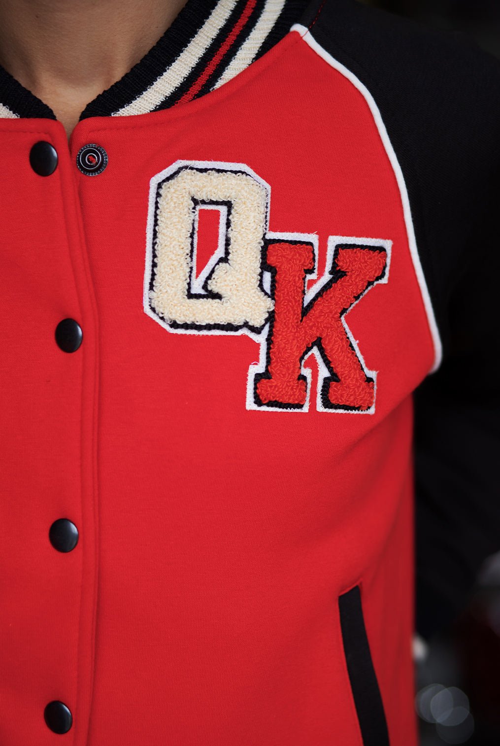 Collegejacke 'Wild Rebel' in Rot College & Baseball Jacken von Queen Kerosin