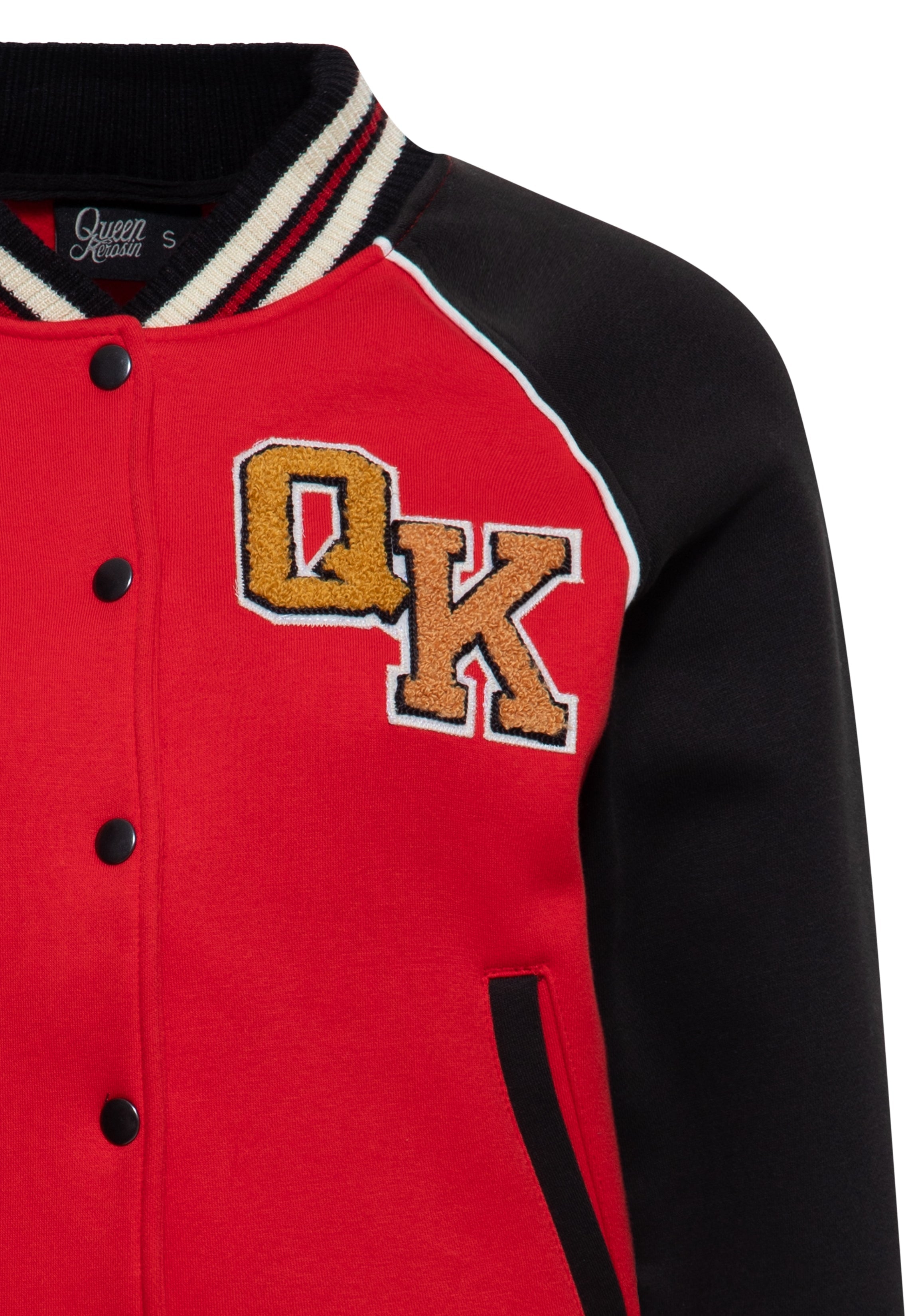 Collegejacke 'Wild Rebel' in Rot College & Baseball Jacken von Queen Kerosin