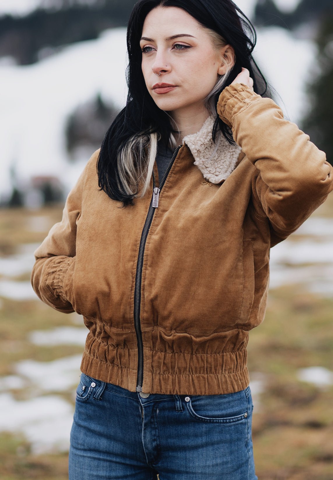 Queen Kerosin - Cord Fliegerjacke