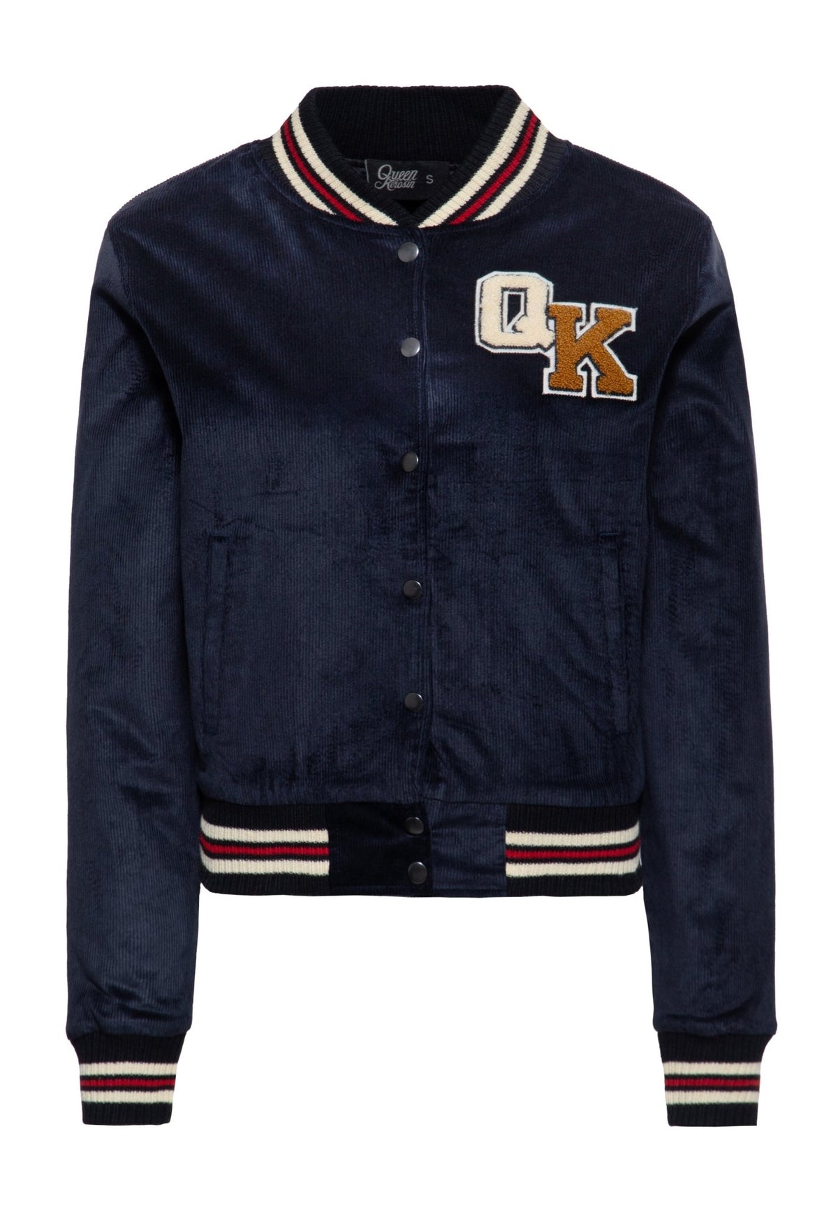 Damen College Jacket "Cheerleading Team" in Dark Navy – Collegejacke von Queen Kerosin - Ansicht 1