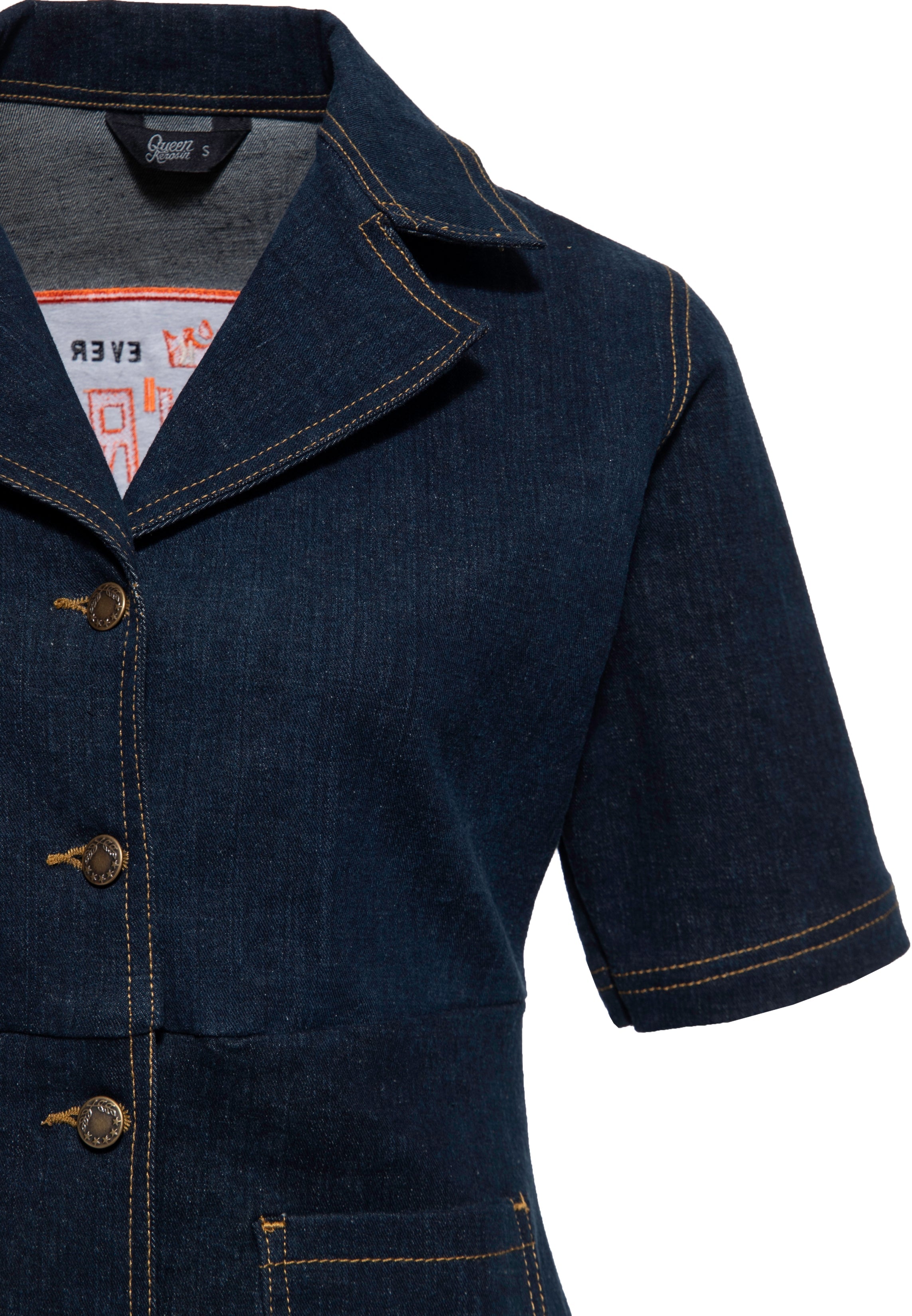 Queen Kerosin - Denim Etuikleid «Rebel Queens»