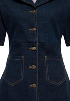 Queen Kerosin - Denim Etuikleid «Rebel Queens»