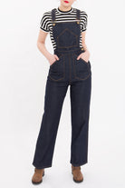 Queen Kerosin - Denim Latzhose 2 - in - 1 mit verstellbaren Trägern