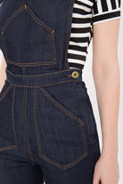 Queen Kerosin - Denim Latzhose 2 - in - 1 mit verstellbaren Trägern