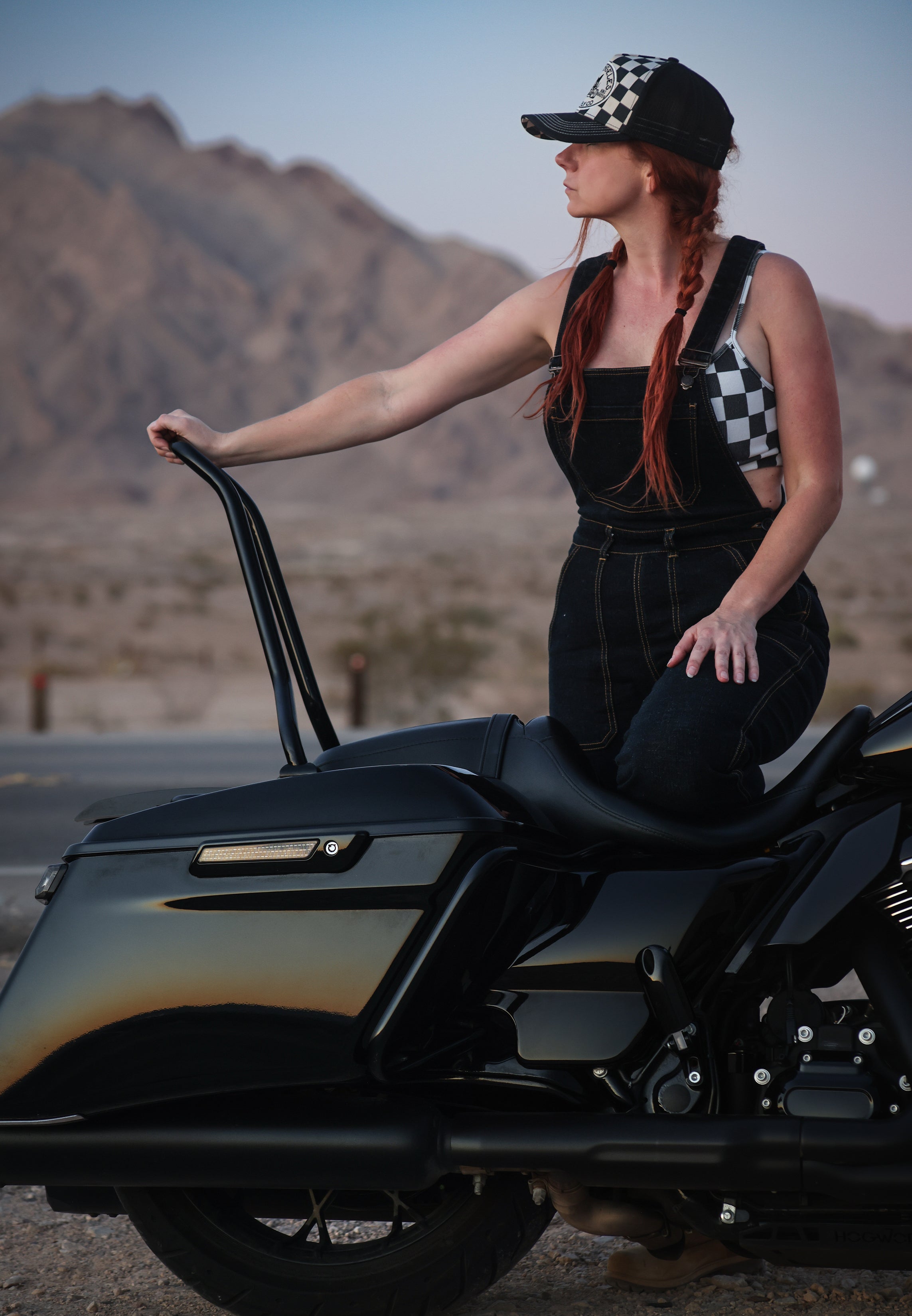 Queen Kerosin - Denim Latzhose