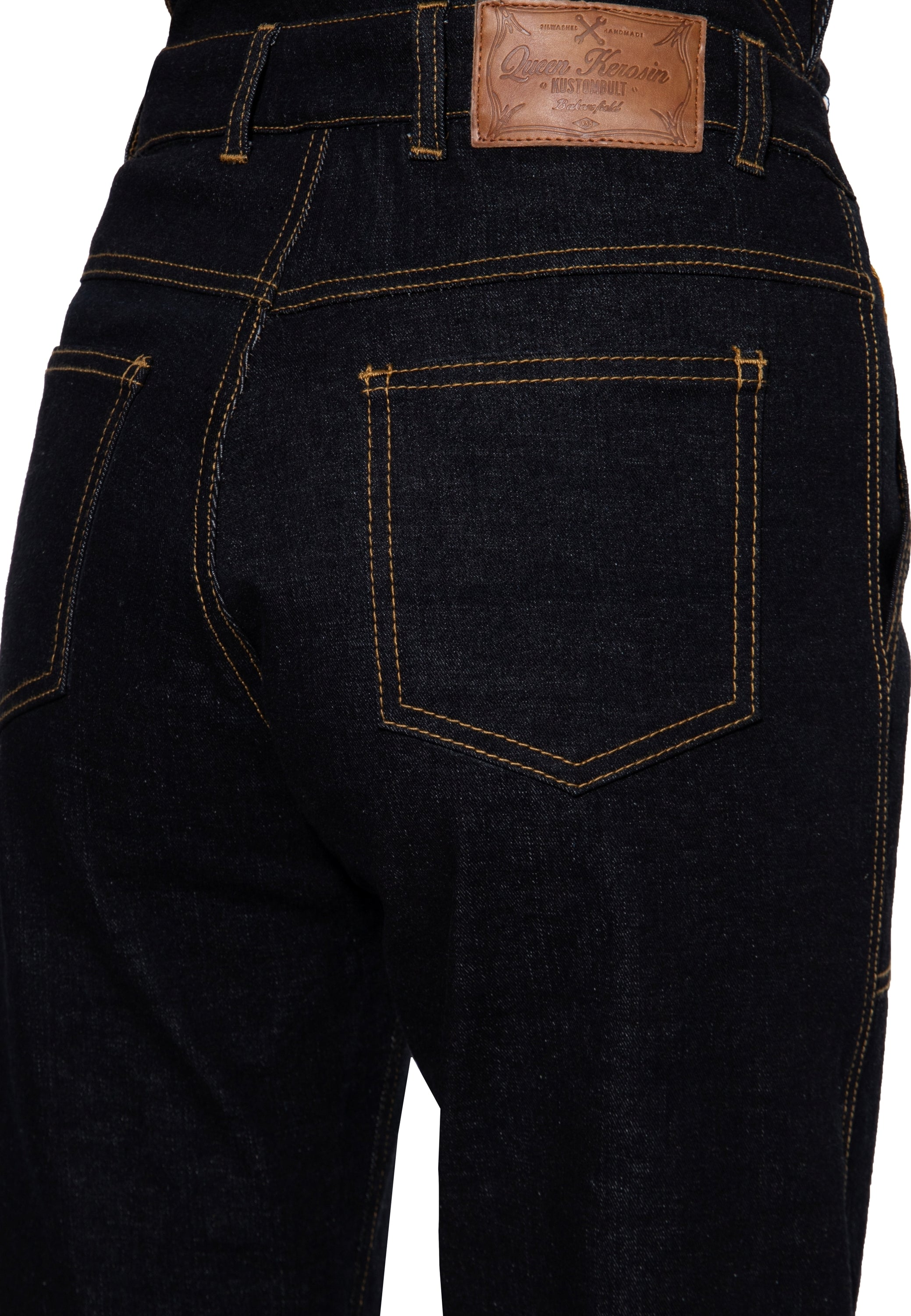 Queen Kerosin - Denim Latzhose