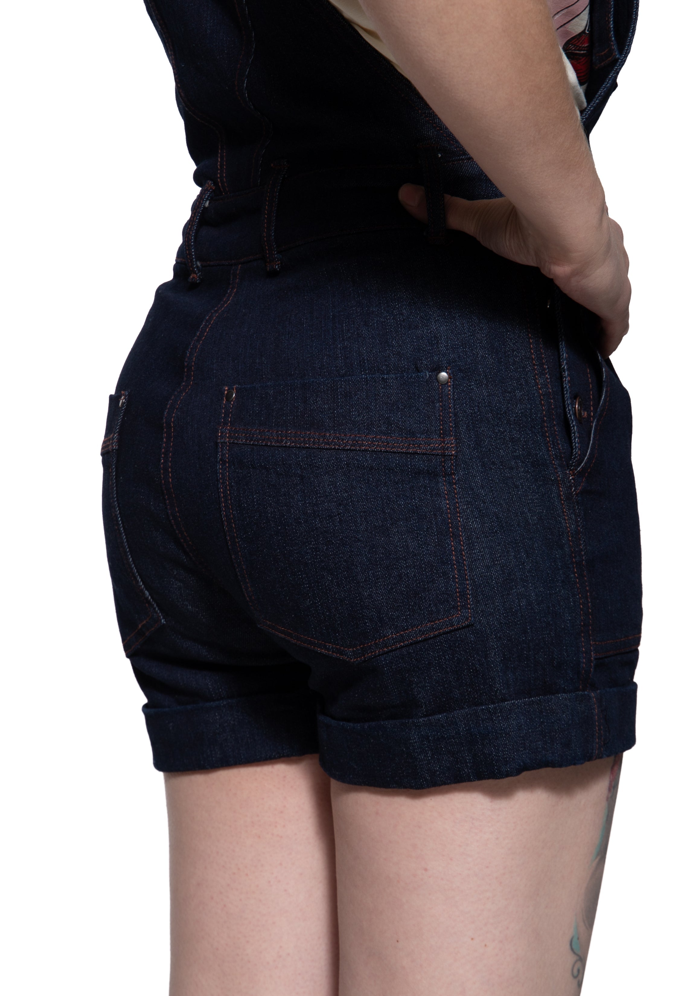 Denim - Shortall 'Josie' in Denim Overalls von Queen Kerosin