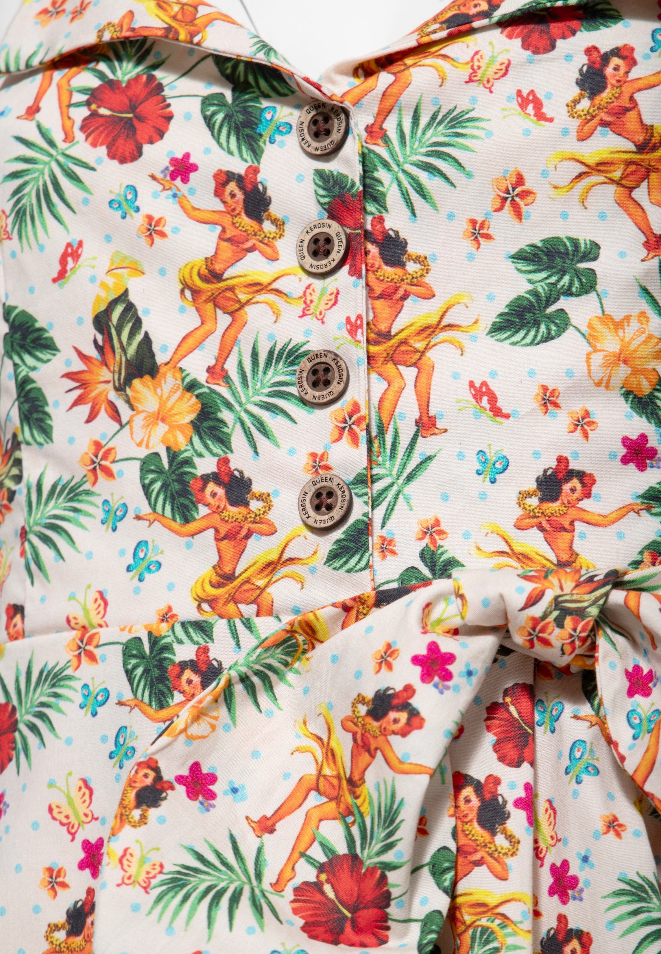 Queen Kerosin - Etuikleid «Hula Girls»