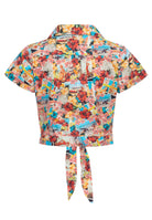 Queen Kerosin - Hawaiibluse «Beaches»