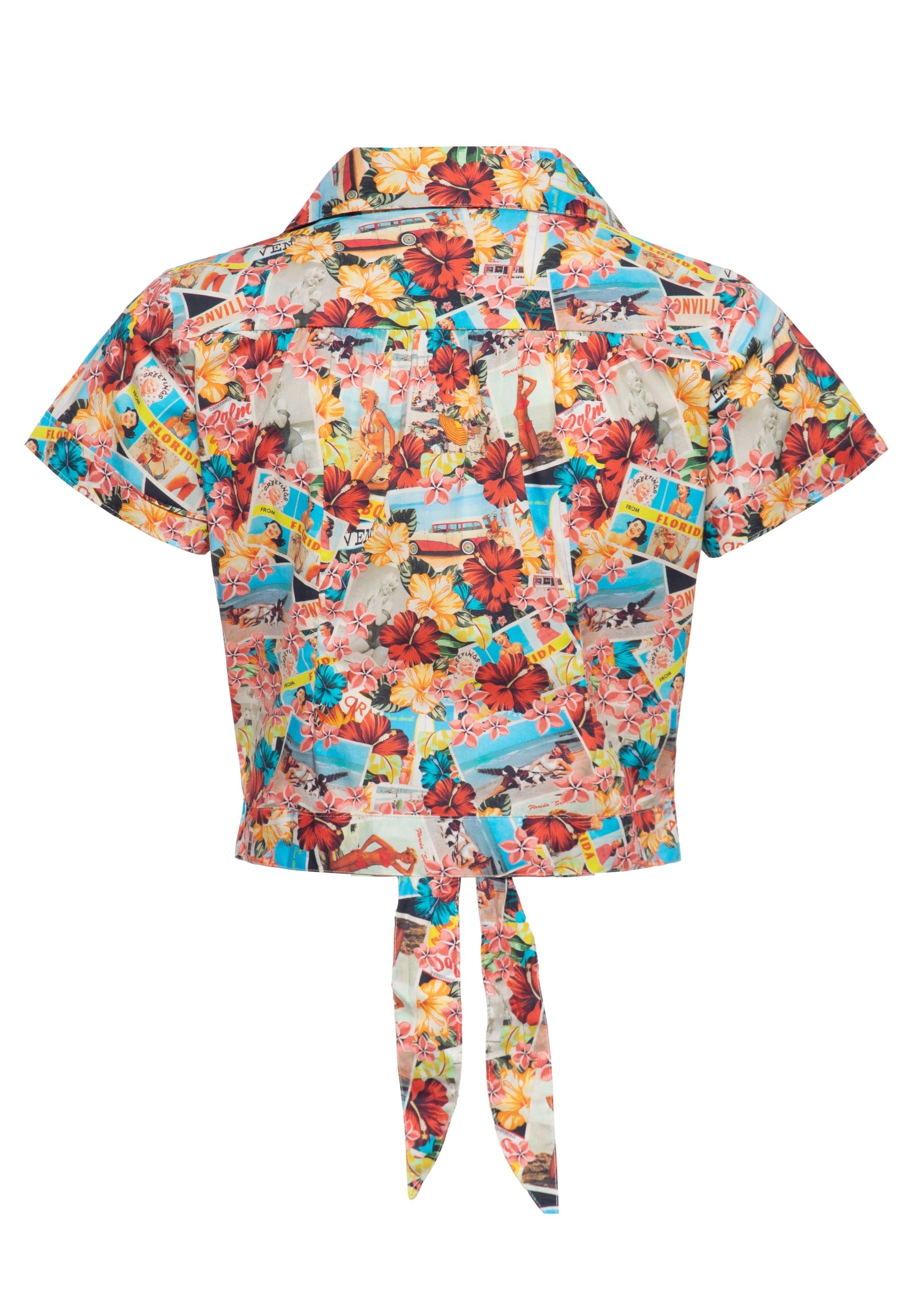 Queen Kerosin - Hawaiibluse «Beaches»