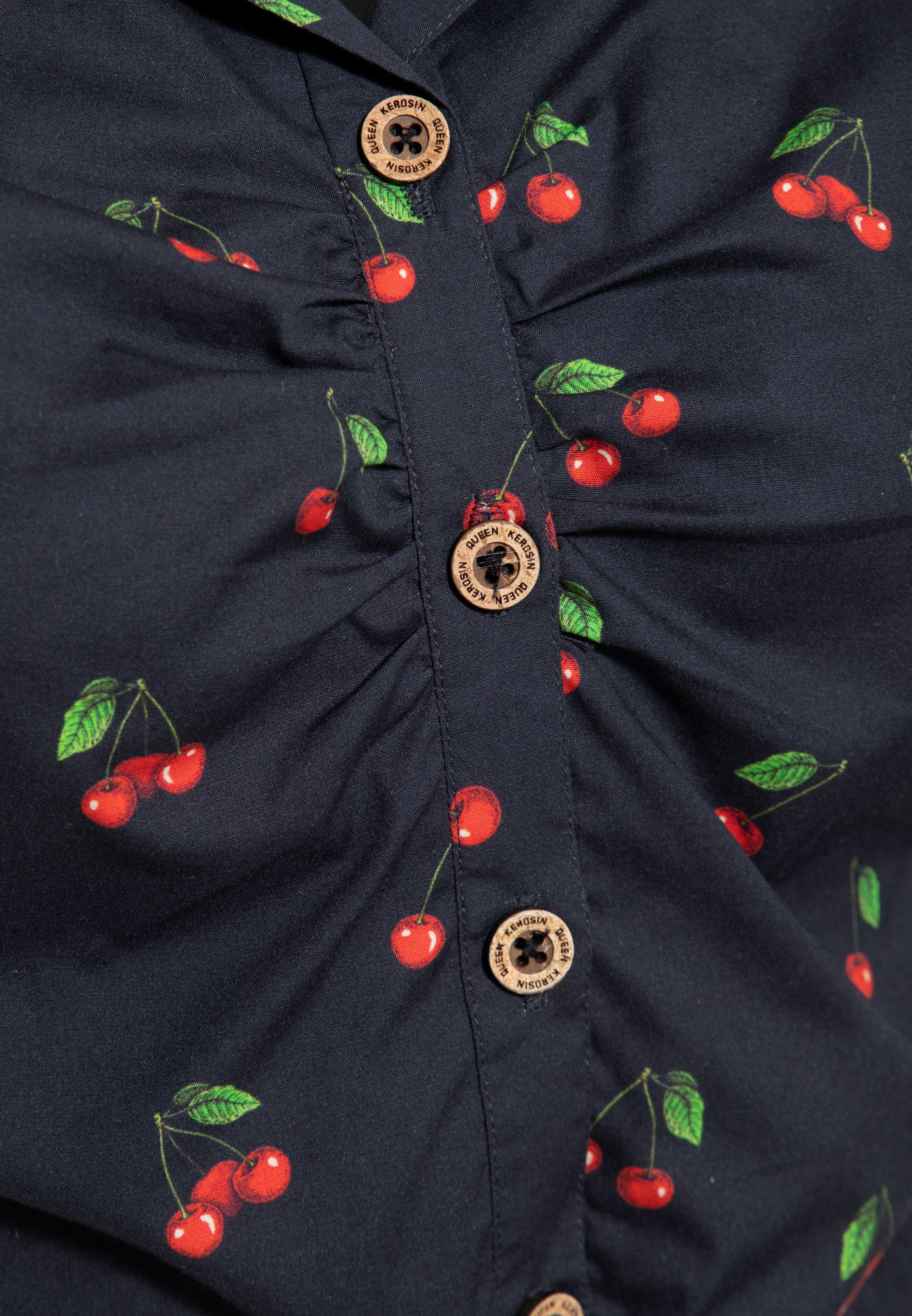 Queen Kerosin - Hawaiibluse «Cherry»
