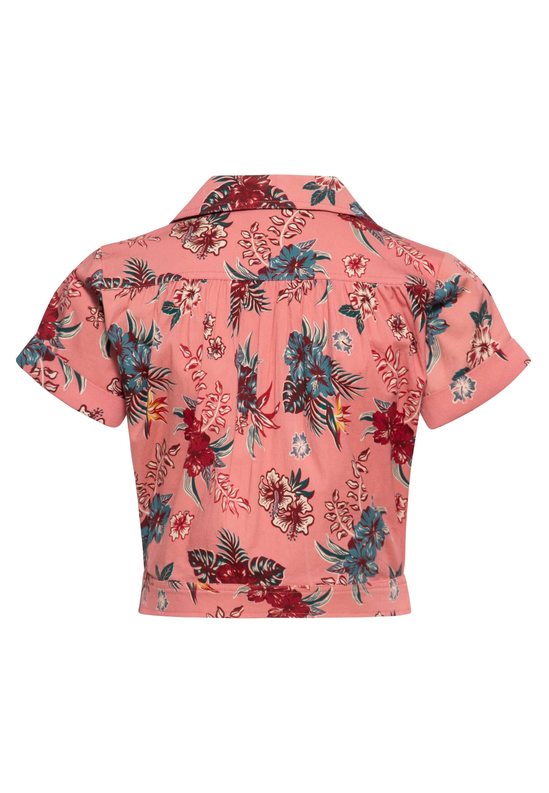 Hawaiibluse 'Hibiscus' in Rosa Hemdblusen von Queen Kerosin