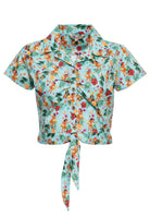 Queen Kerosin - Hawaiibluse «Hula Girls»