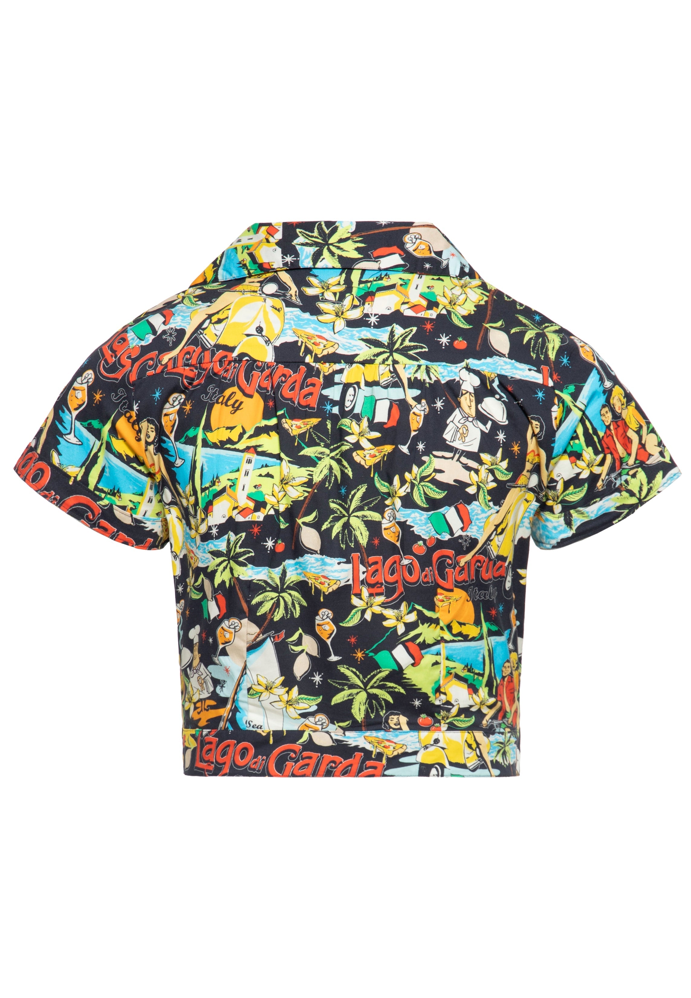 Queen Kerosin - Hawaiibluse «Lago di Garda»