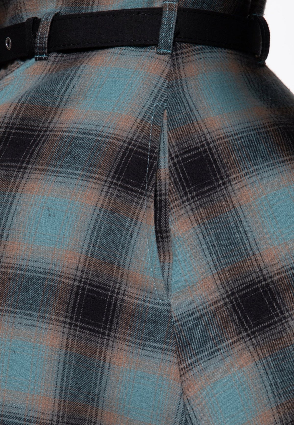 Hemdblusenkleid 'Jayne' in Petrol – Kleider von Queen Kerosin - Ansicht 6