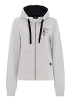 Queen Kerosin - Hoodie Jacke mit geteilten Kängurutaschen «Motor City»