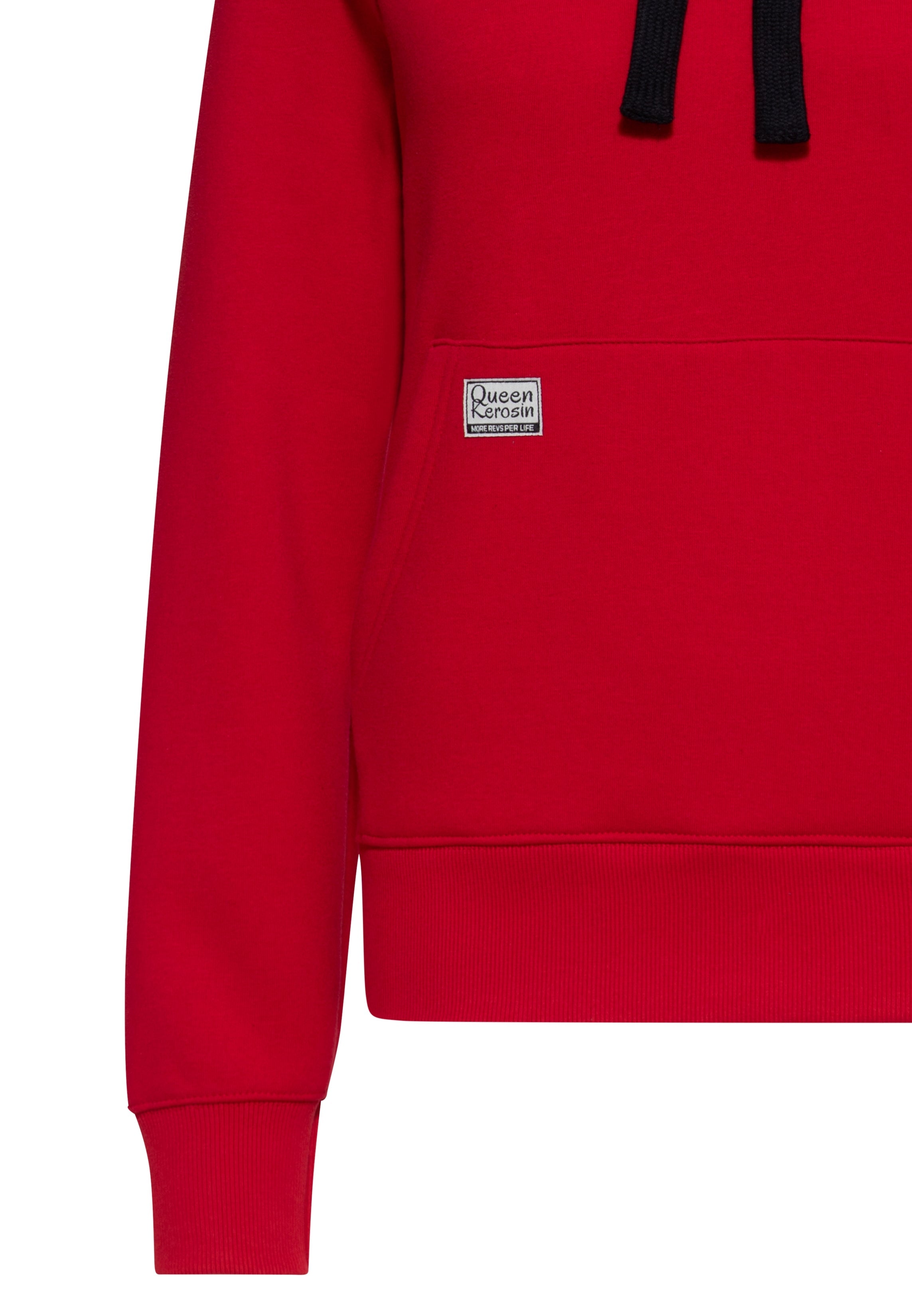Hoodie 'We Can Do it' in Rot Kapuzenpullover von Queen Kerosin