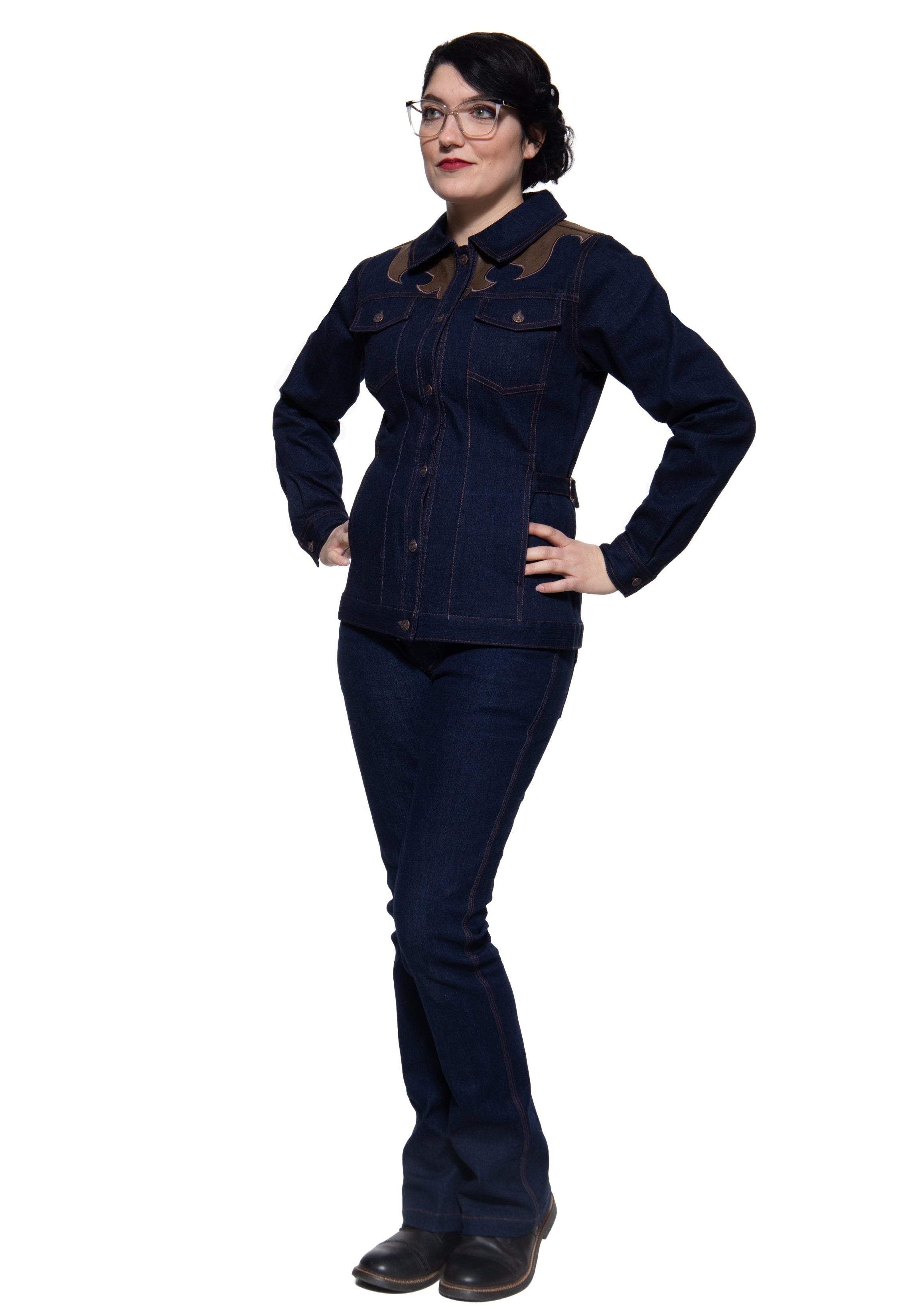 Jeansjacke in Denim Jeansjacken von Queen Kerosin
