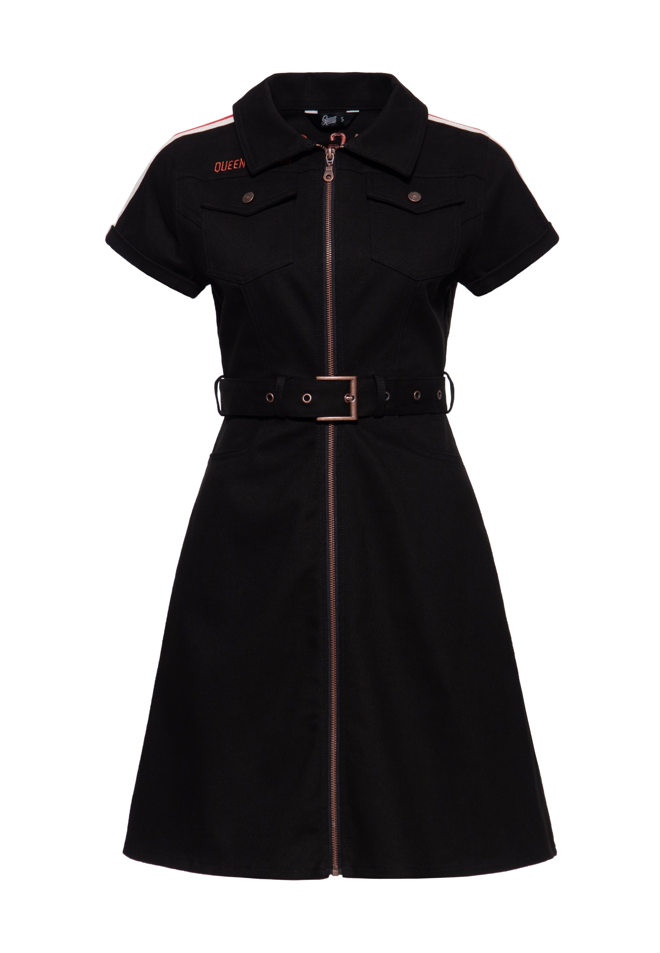 Kleid 'Racing Queen' in Schwarz Kleider von Queen Kerosin