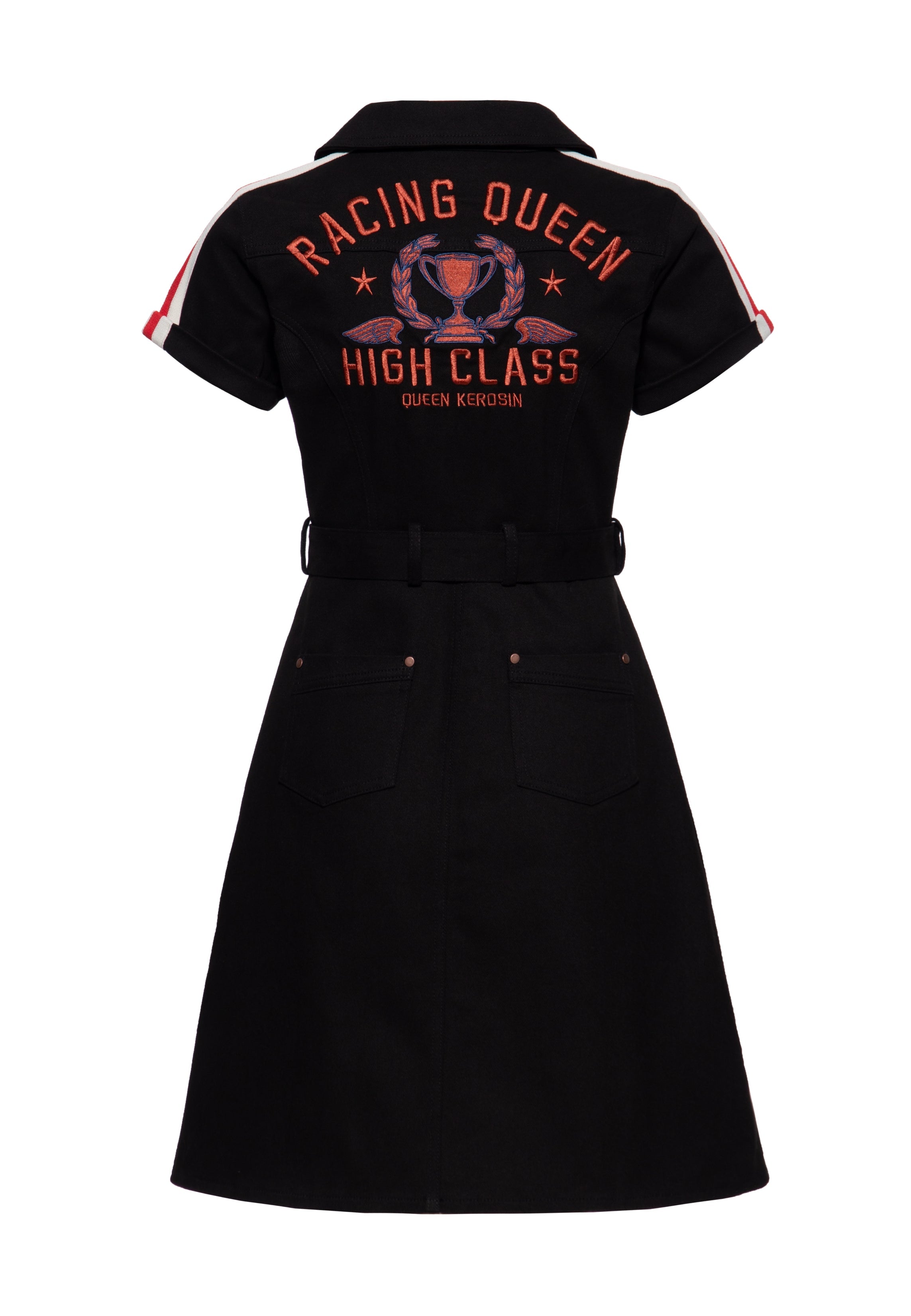 Kleid 'Racing Queen' in Schwarz Kleider von Queen Kerosin